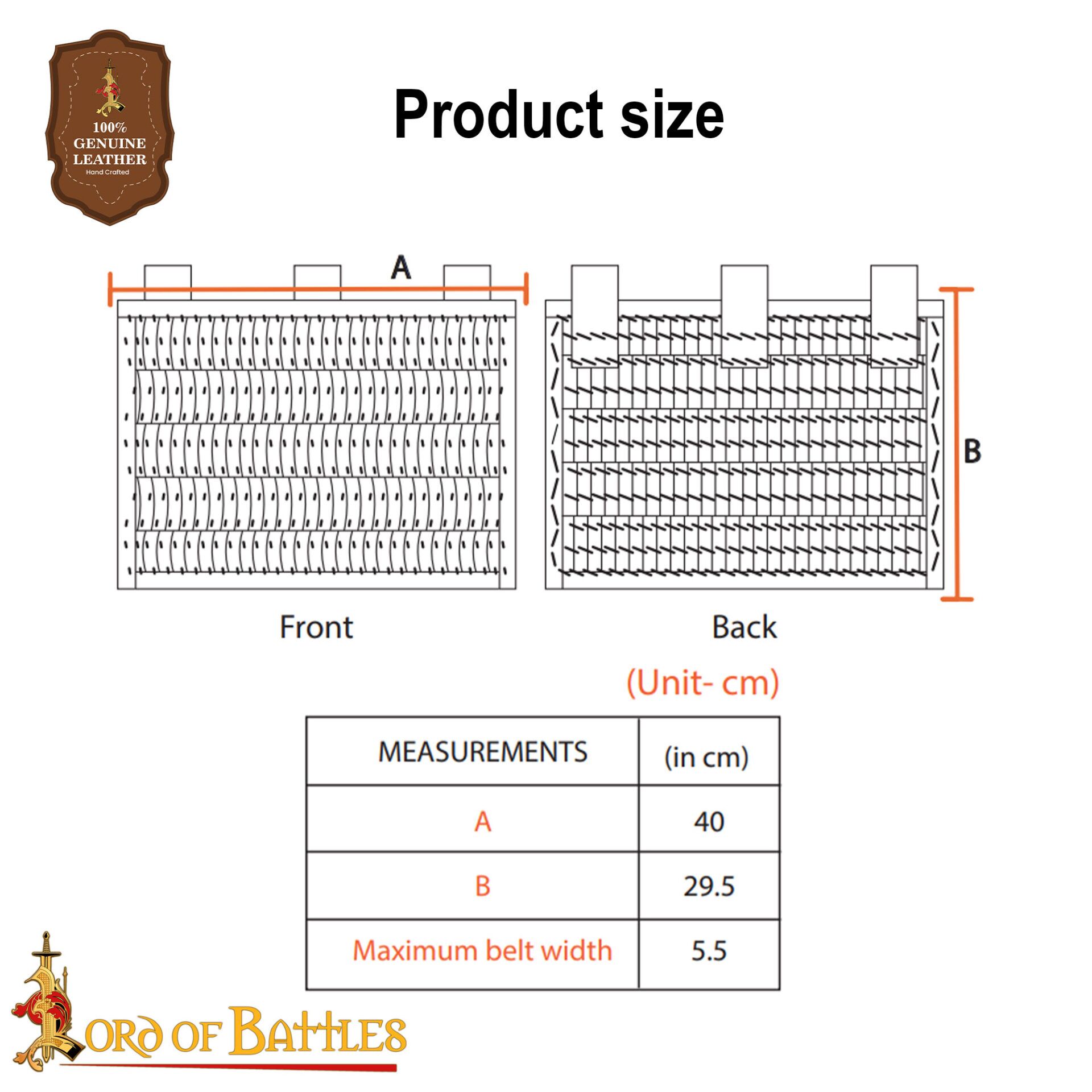 Viking Lamellar Steel Tassets-60660SS20 2 Viking lamellar skirt with Visby Plaques