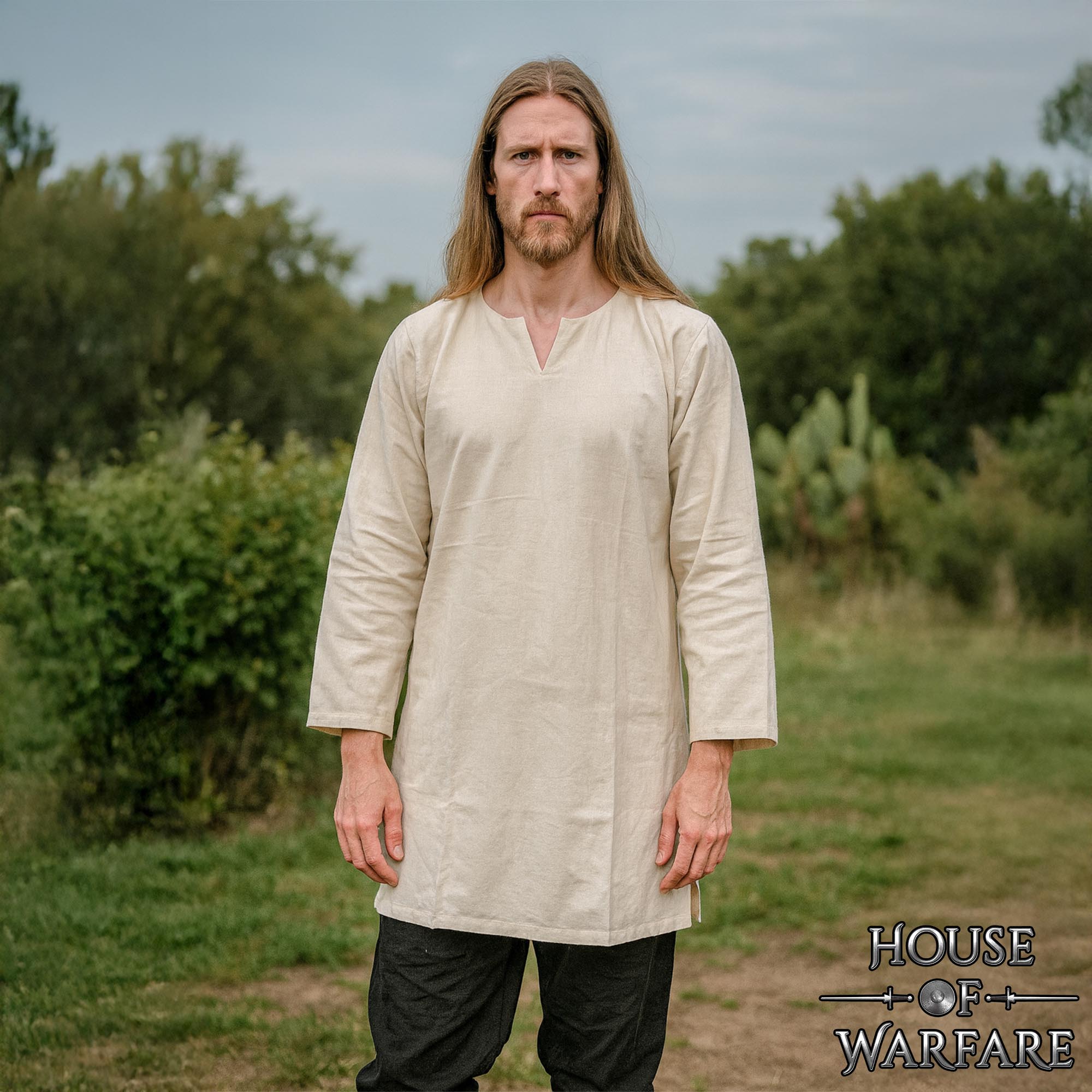 Medieval Full Sleeve Cotton Tunic Historical Costume Shirt - 701392N 4 Medieval Full Sleeve Cotton Tunic