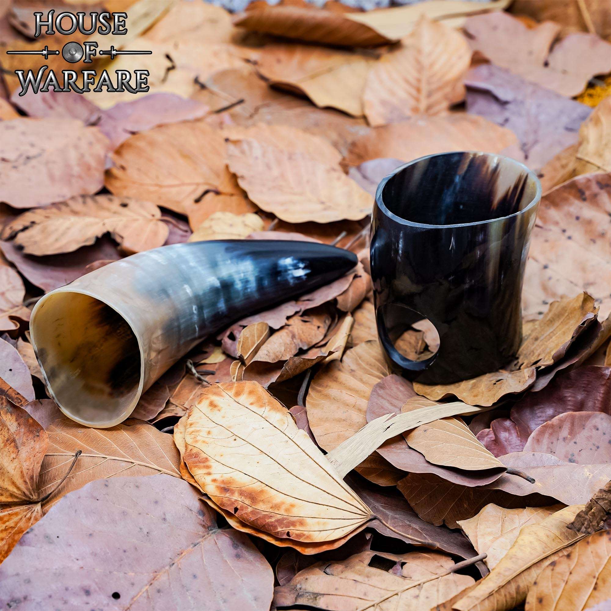 Norse Ox Horn Drinking Horn with Stand – Polished Natural Horn, Mead Ale Vessel - Image 6