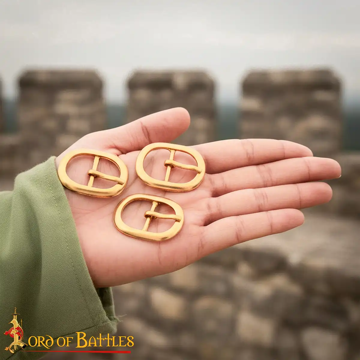 Medieval Oval Solid Brass Leather Craft Buckle - Image 7
