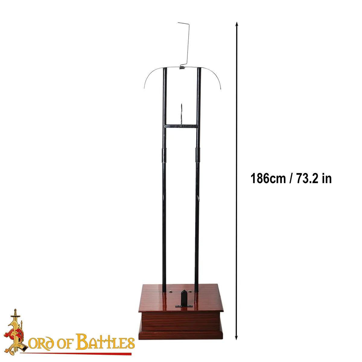 Medieval Full Armour Display Stand – 18 Gauge Steel Frame with Hardwood Base - Image 3