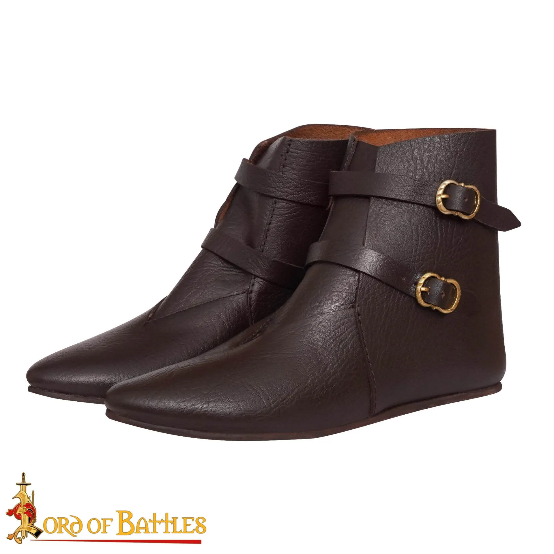 Medieval Leather Ankle Boots-26461BR 2