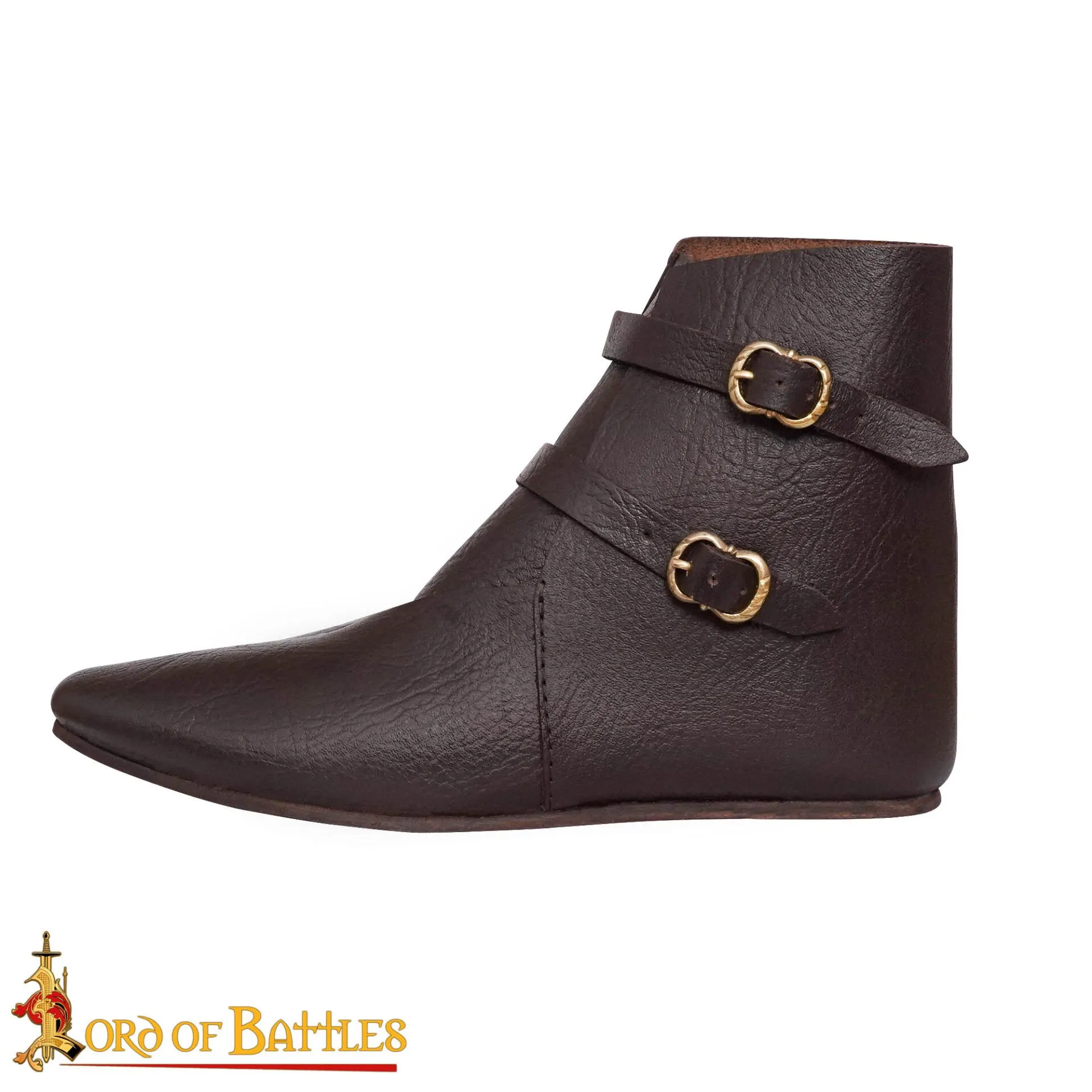 Medieval Leather Ankle Boots-26461BR 3