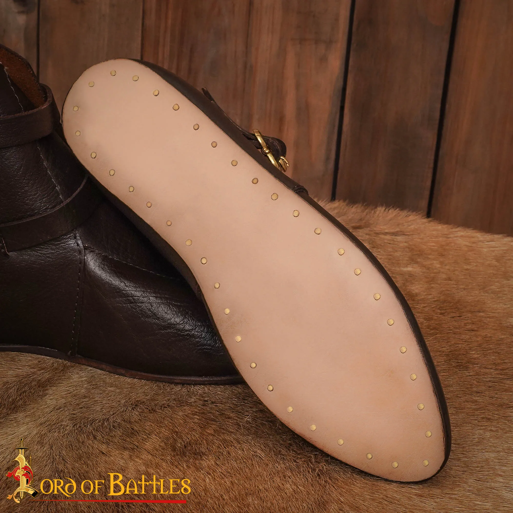 Medieval Leather Ankle Boots-26461BR 4