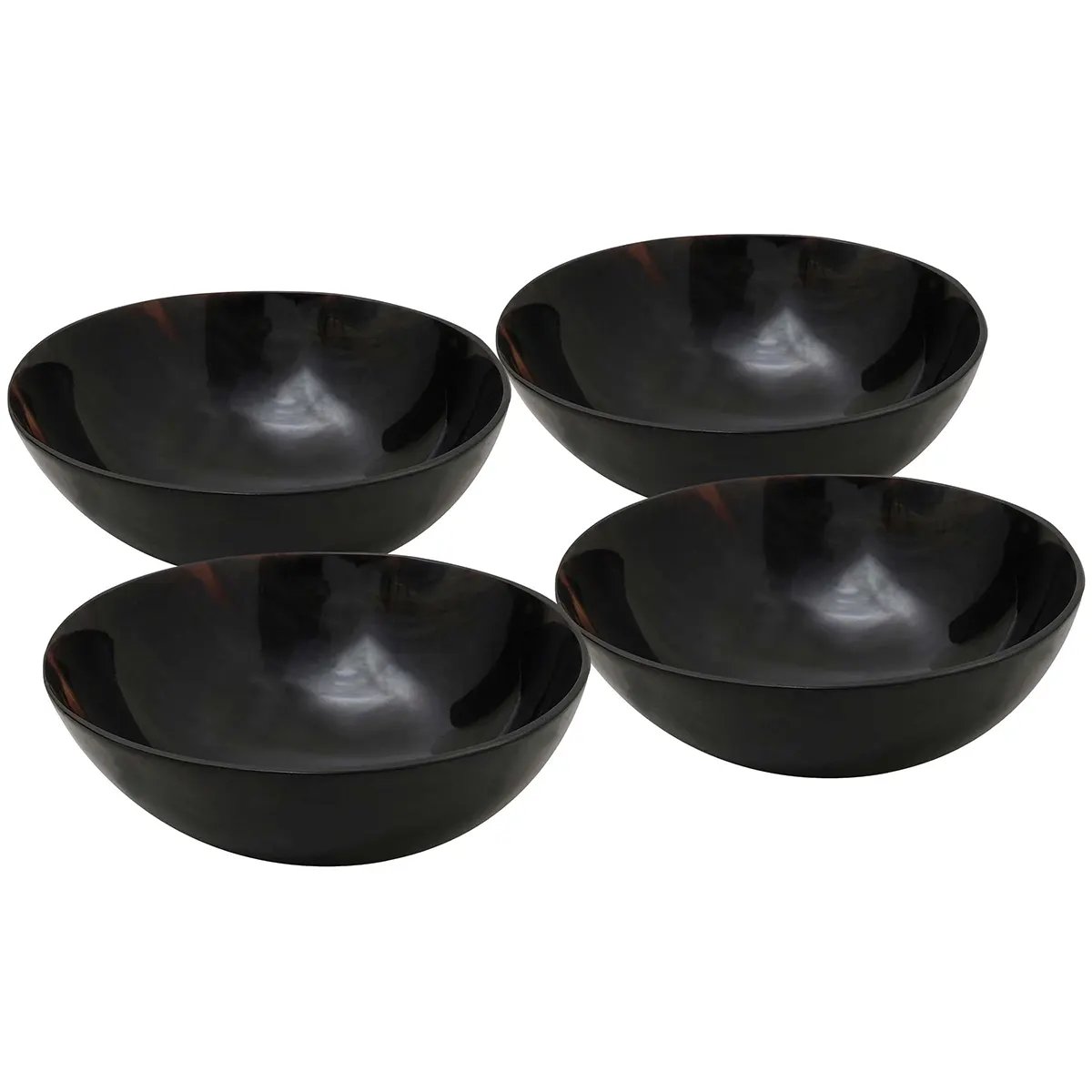 300204 - 4SET-Featured Rustic Viking Horn Bowl Tableware