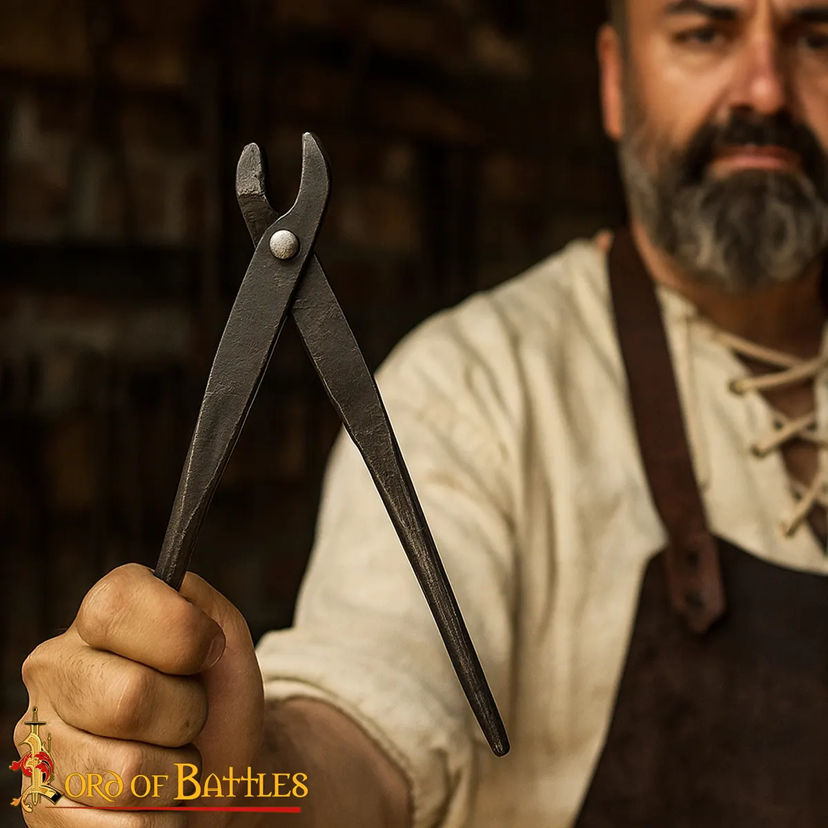 Hand-Forged Round Riveting Pliers For 9 mm Chainmail Rings - Image 6