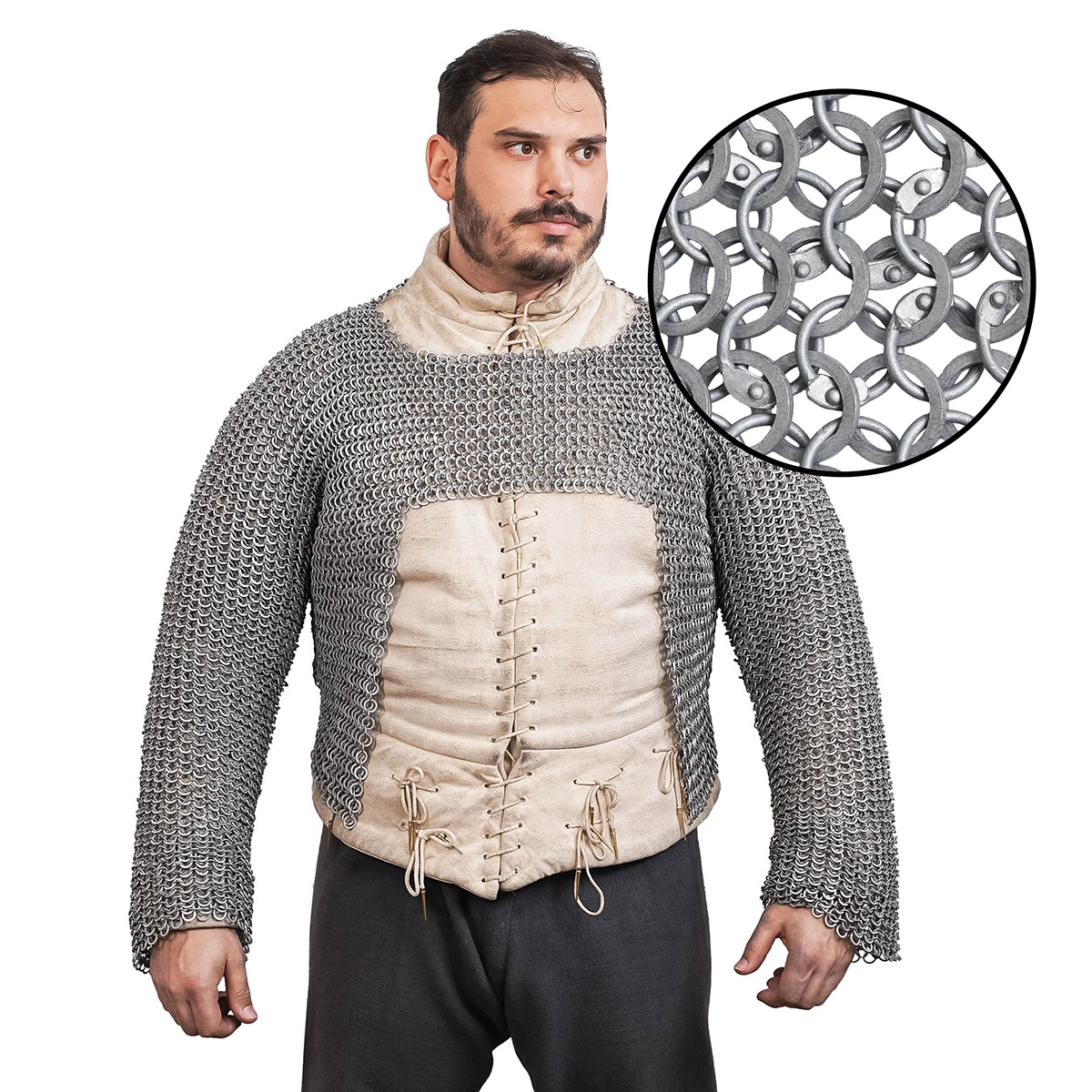 1968N-Featured Half hauberk chainmail shirt