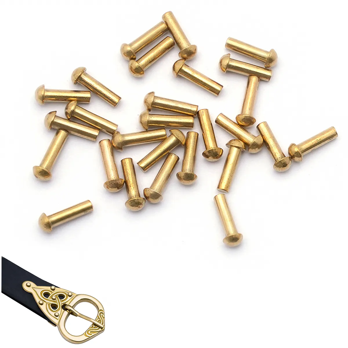 26369-25Pcs-Featured-Ai Brass Solid Rivets