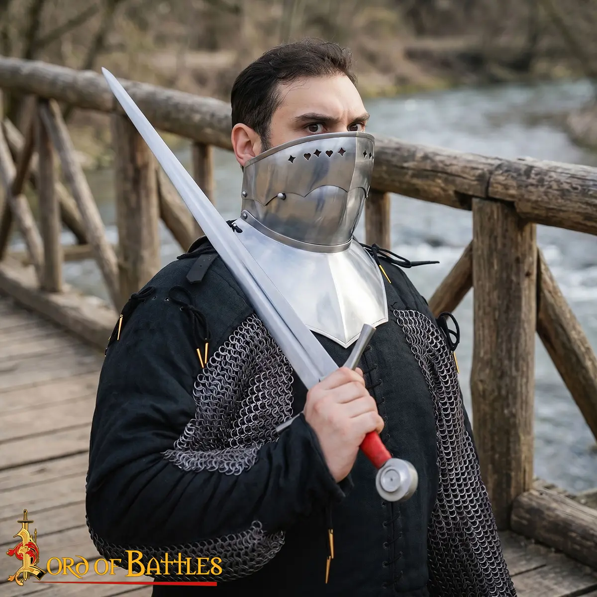15th Century Medieval Gorget with Bevor - Image 6