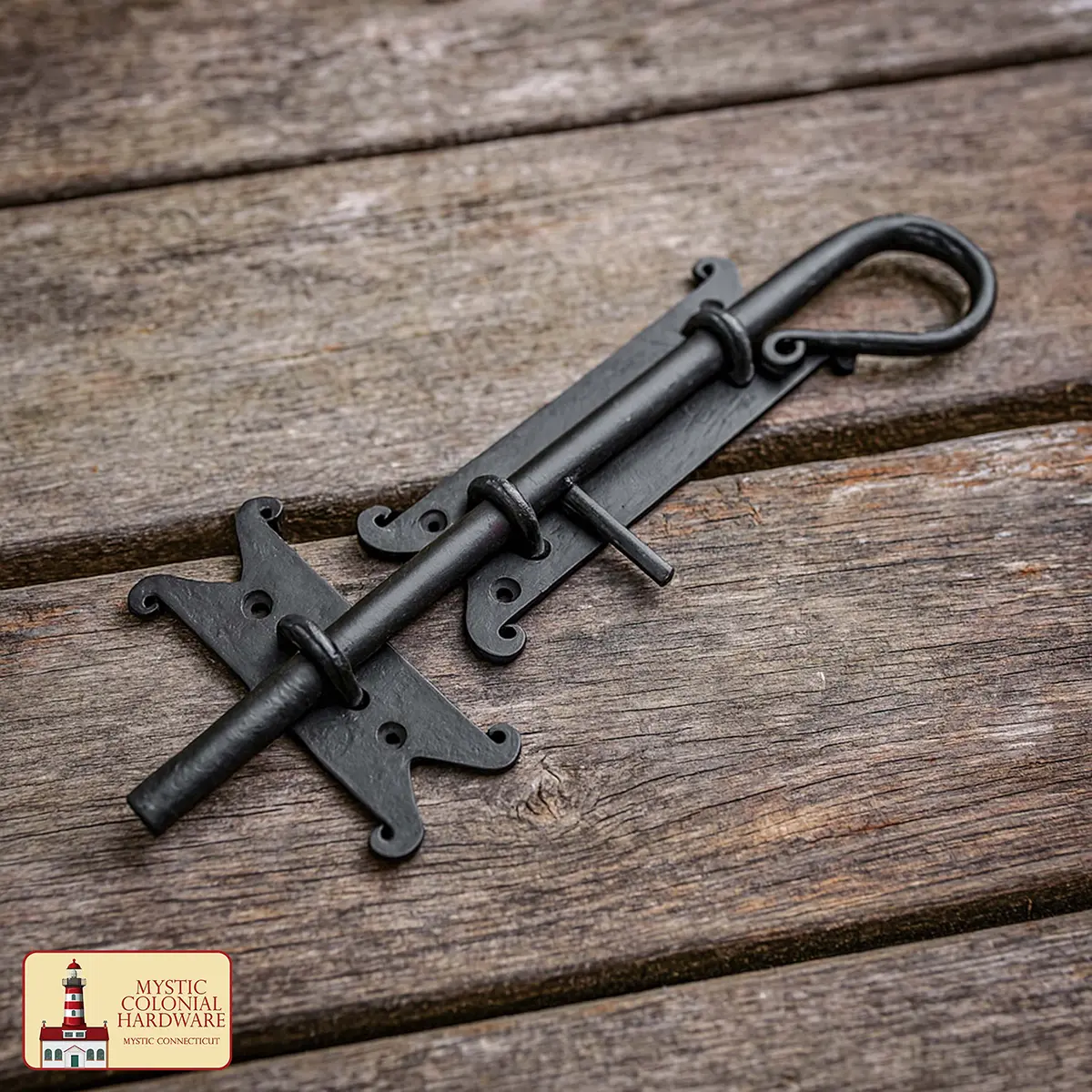 Black Cast Iron Sliding Bolt Latch – Heavy Duty Rustic Flush Surface Bolt for Gates, Barn Doors, Sheds & Cabinets – Primitive Black Iron Door Lock by Mystic Colonial Hardware Black Cast Iron Sliding Bolt Latch – Heavy Duty Rustic Flush Surface Bolt for Gates, Barn Doors, Sheds & Cabinets – Primitive Black Iron Door Lock by Mystic Colonial Hardware - Image 7