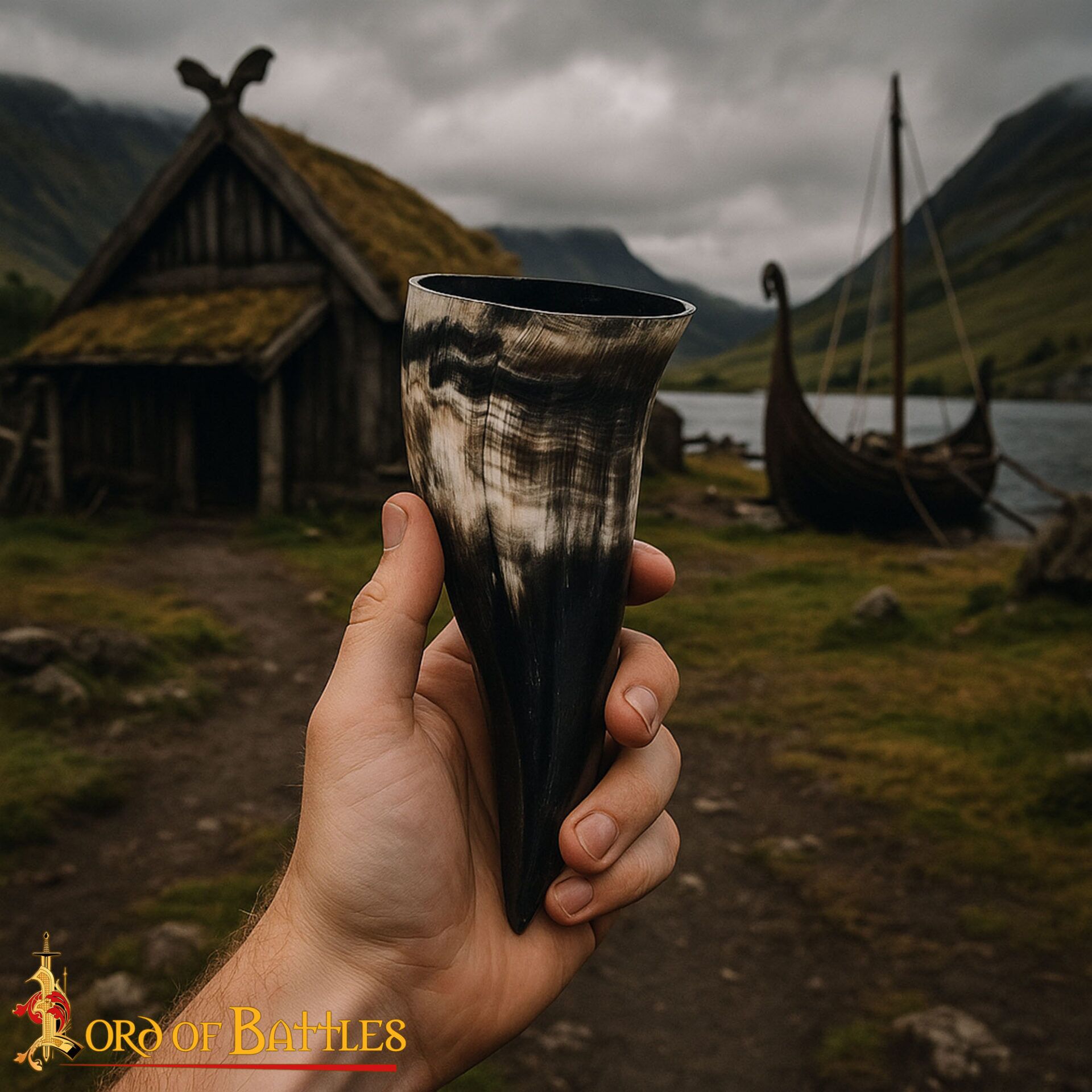 Viking Drinking Horn-26409-150ml Drinking Horn
