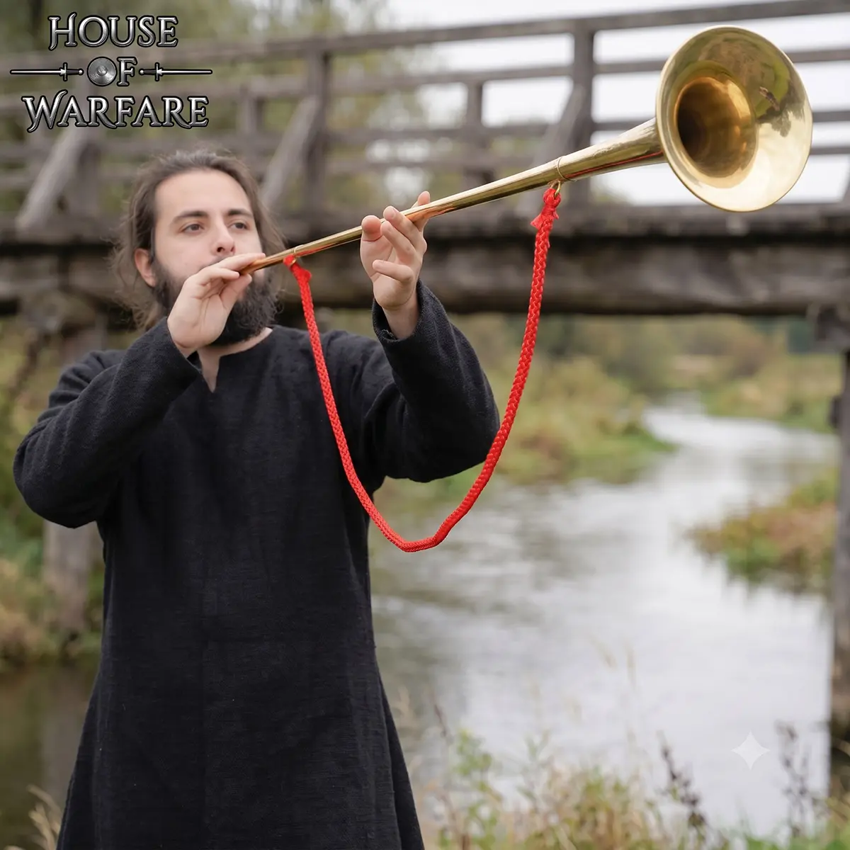Medieval Brass Herald's Trumpet - Image 2