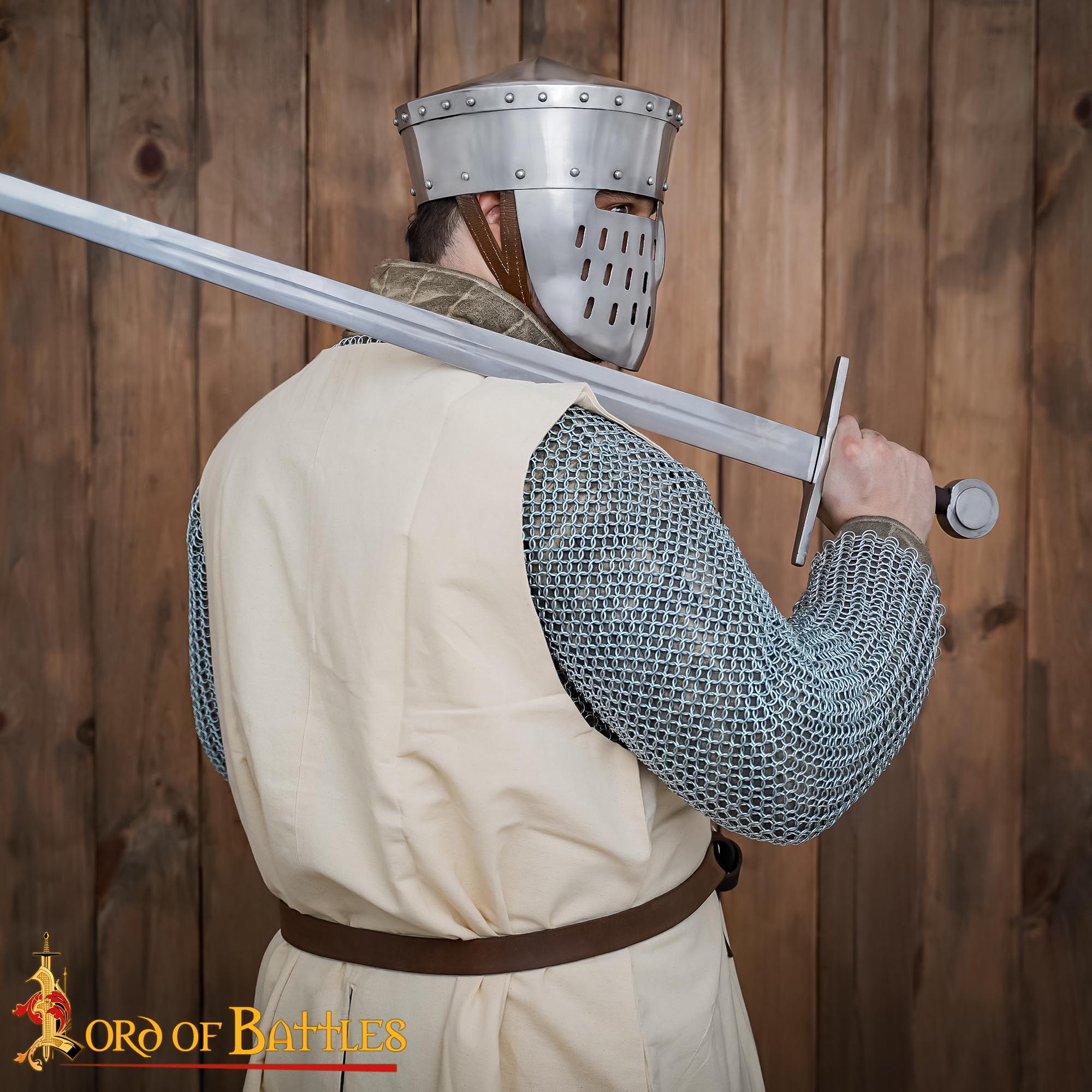 Medieval Helmets-25178P 6 Crusader Knight Helmet