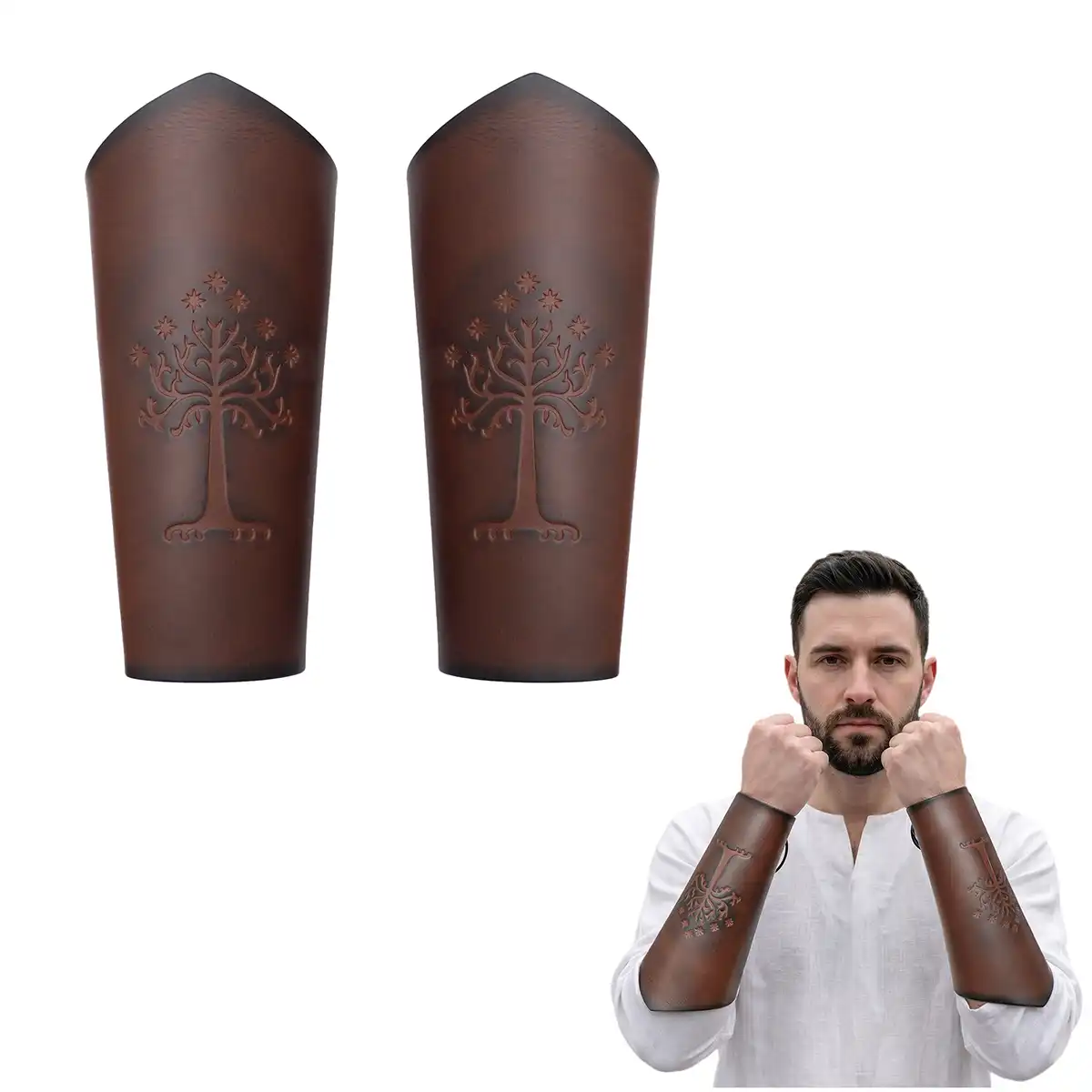 26028-Featured-Ai Tree of Gondor Leather Bracers