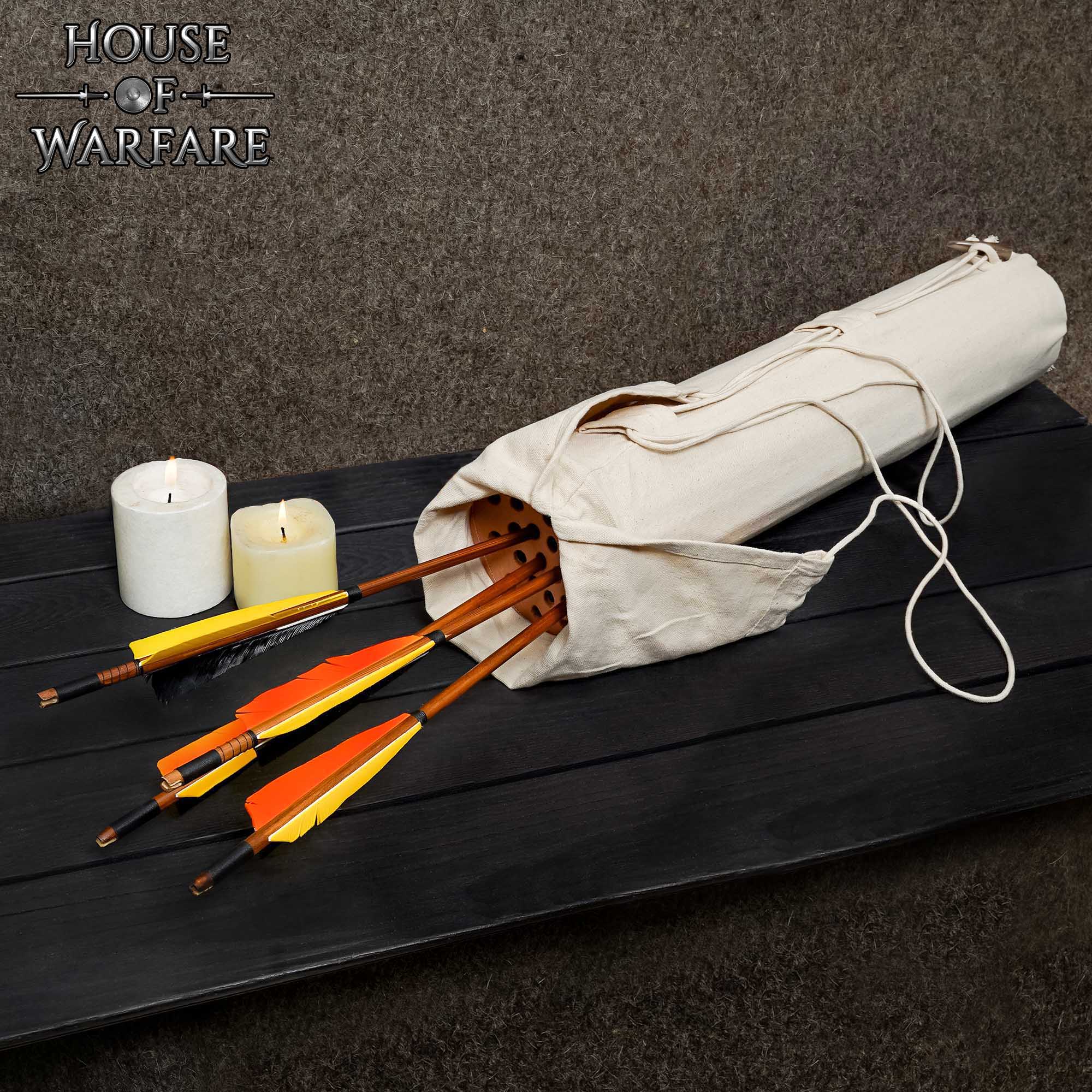 13th Century Canvas Arrow Quiver-701146 6 Medieval Canvas Quiver