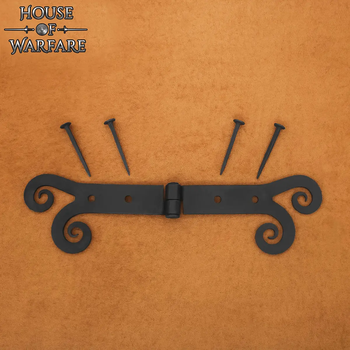 Hand-Forged Iron Medieval Shield Nails, Set of 10 - Image 4