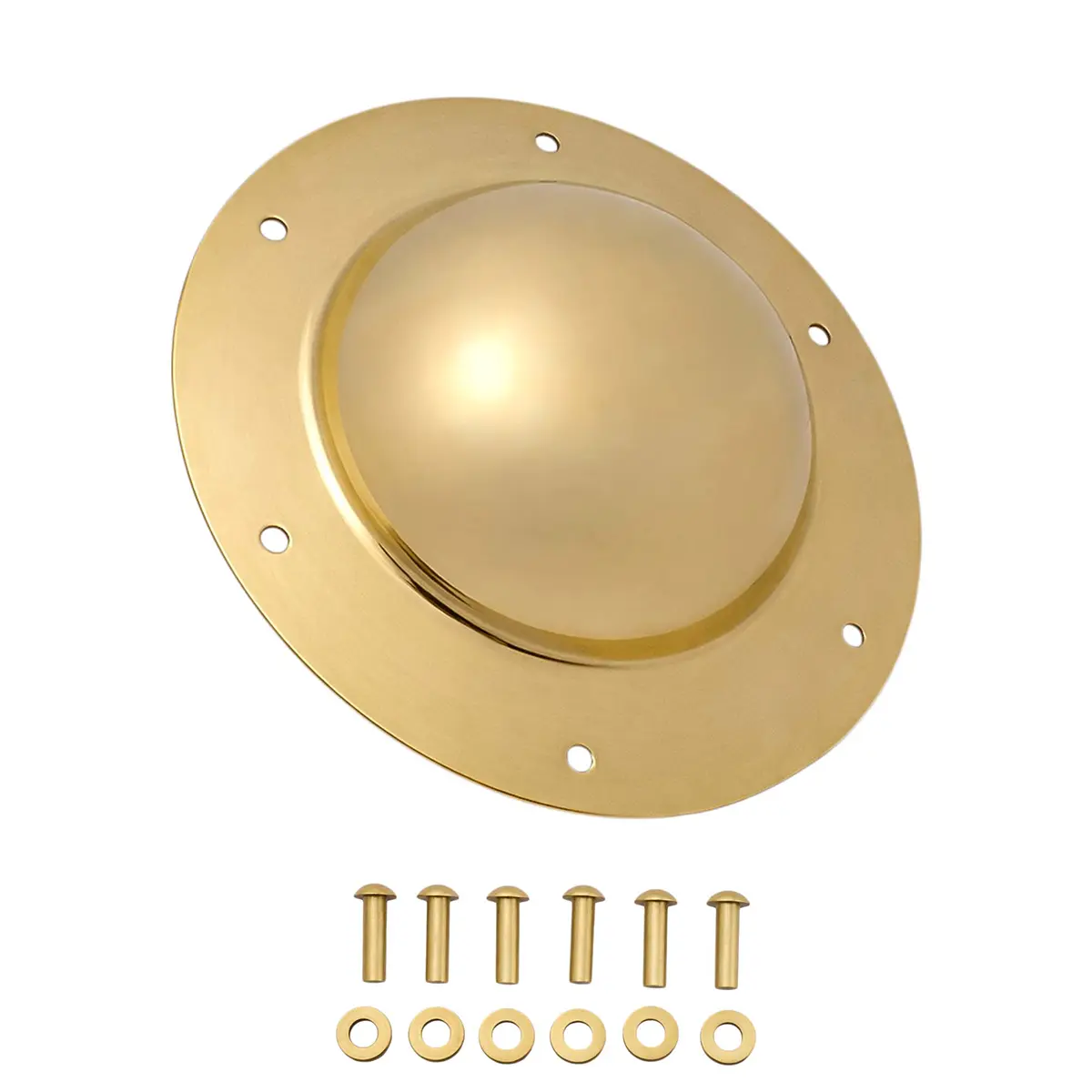 700070-Featured Roman Umbo - Solid Brass Shield Boss