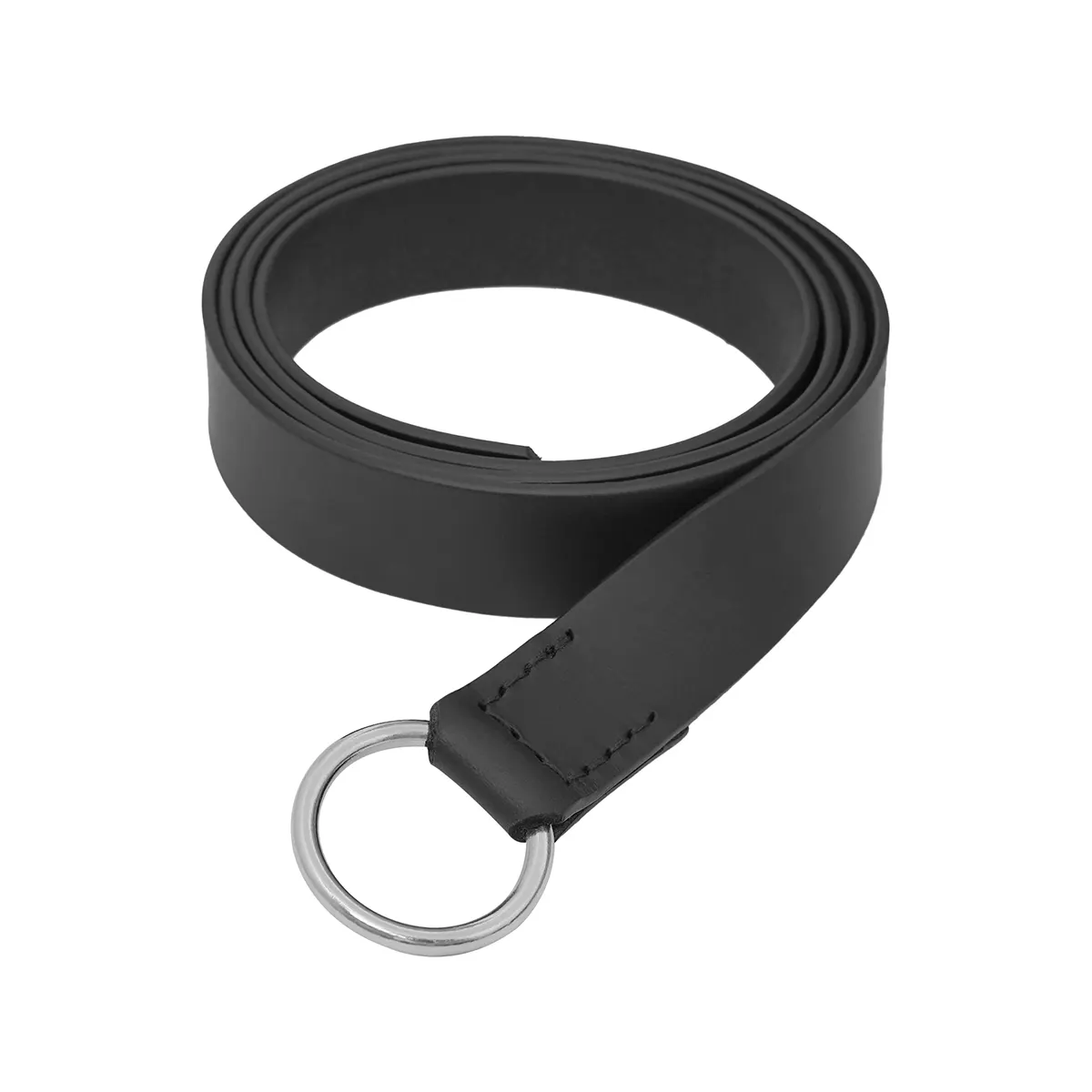 26264BK-Featured viking leather belt