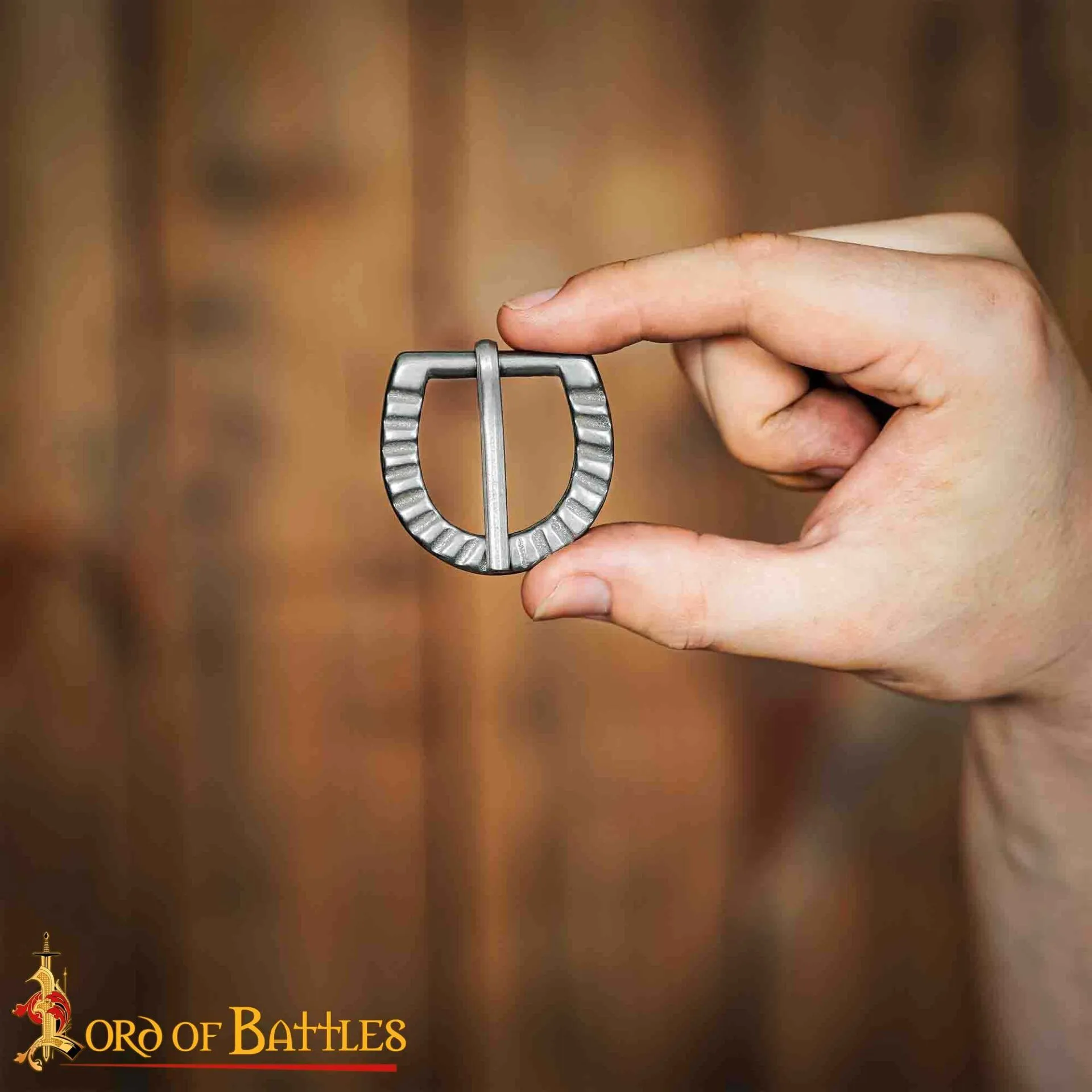17th Century Solid Cast Iron Belt Buckle-25942 Rustic Iron Buckle