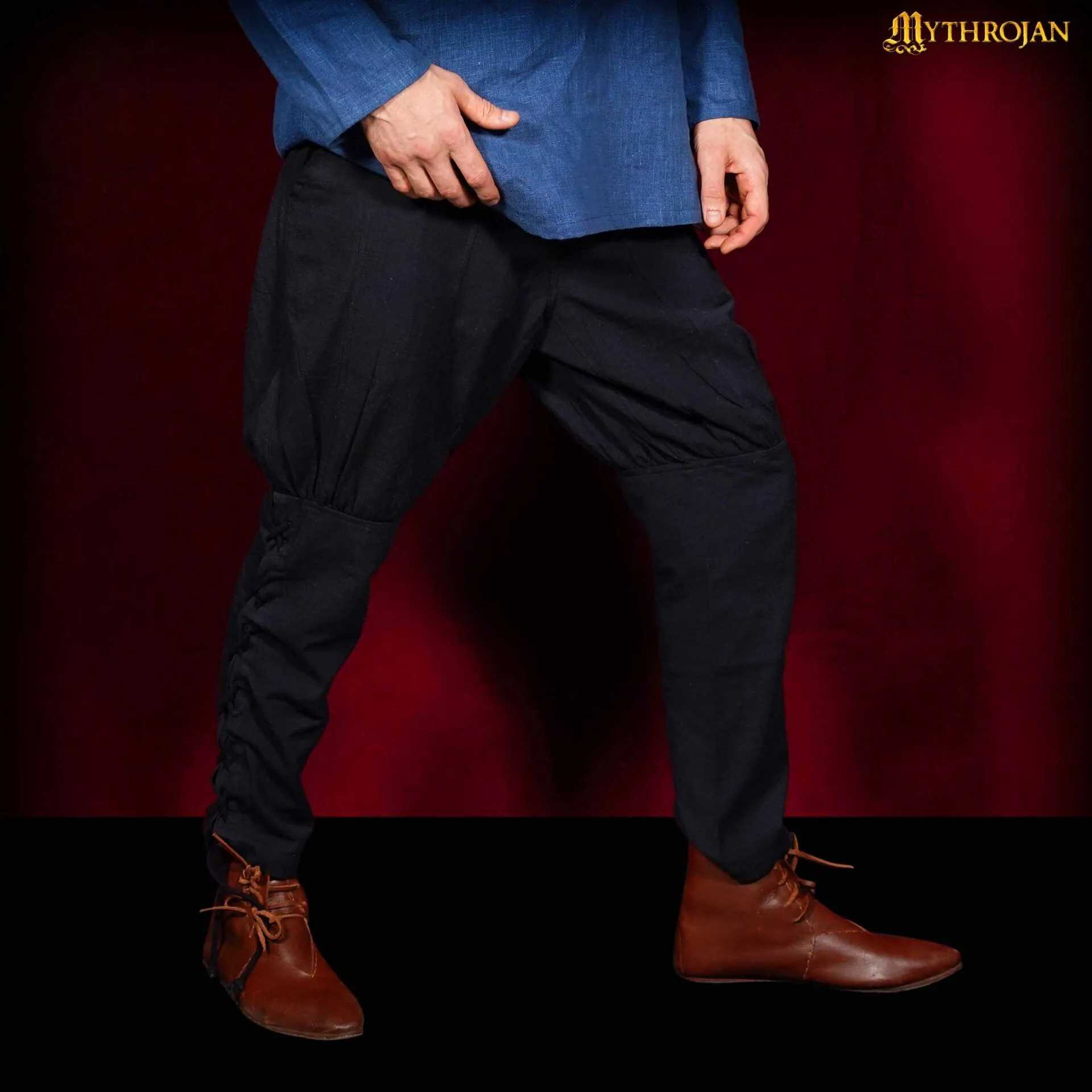 Viking Trousers-301082BK Bjoan the Varangion Viking trouser