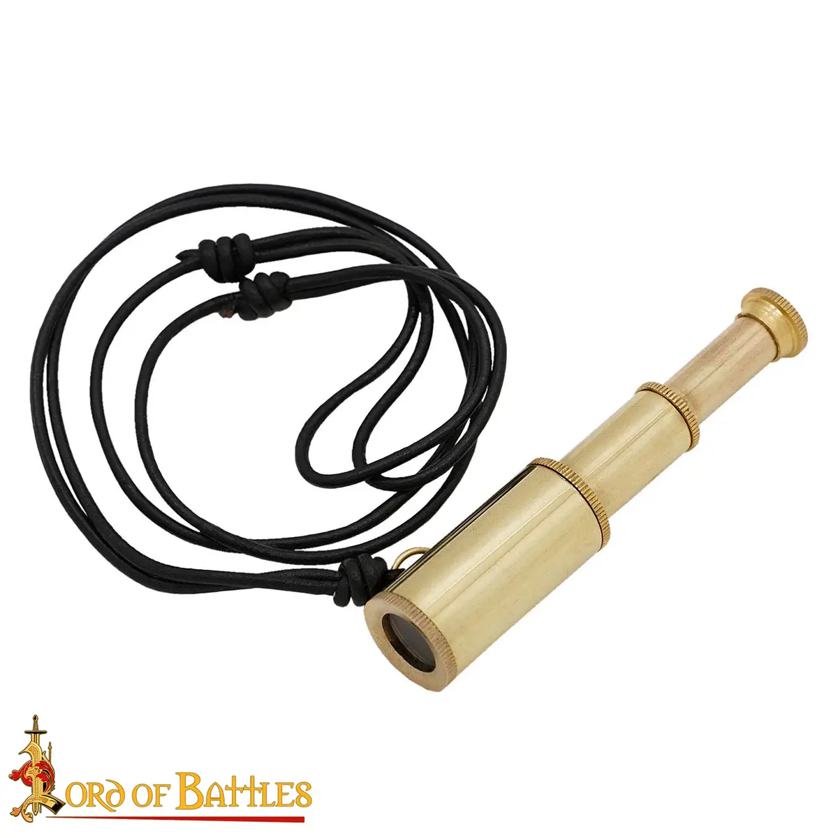 Pirate Telescope Brass Pendant – Mini Spyglass Necklace for Nautical & Historical Costumes - Image 4
