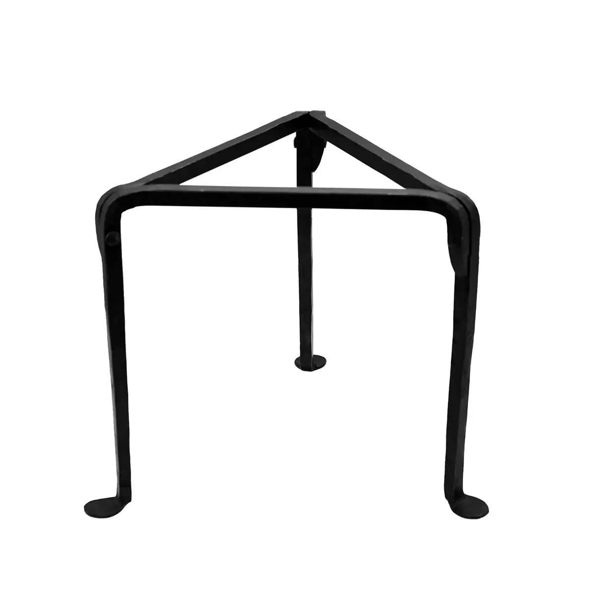 Medieval Campfire Small Tripod Stand Hand-Forged Iron Outdoor Cooking Accessory