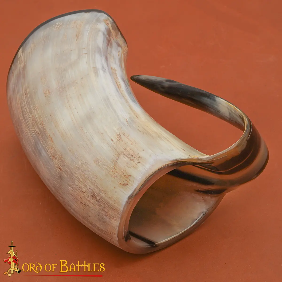 Viking Beer Tankard - Polished Natural Horn Mug - Image 8