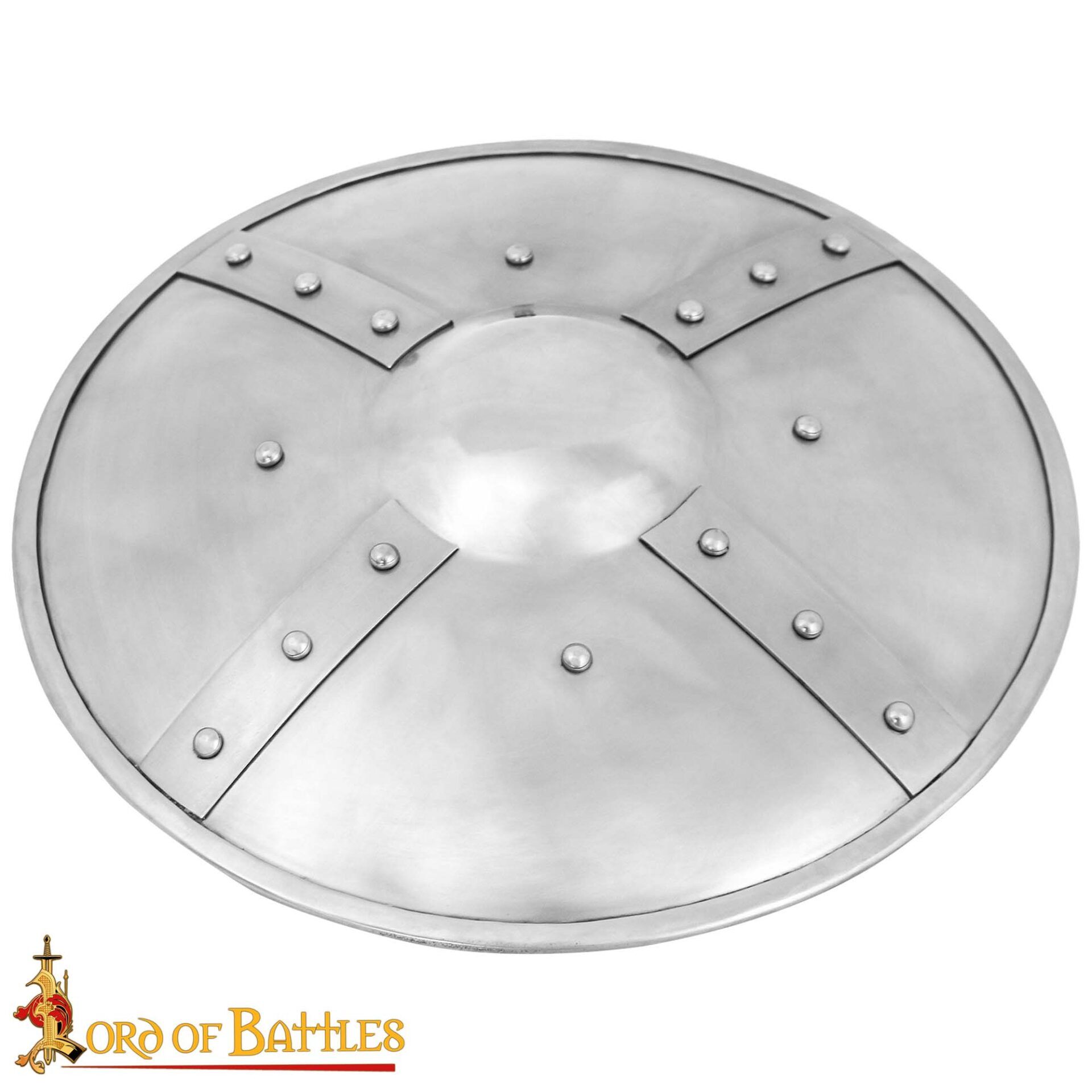 Medieval Buckler Iron Shield-2125PM14 3 Medieval Round Buckler Shield