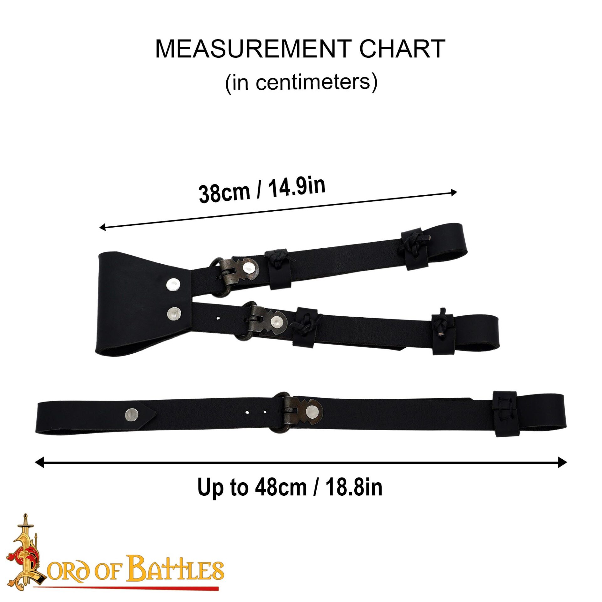 3 Point Leather Hanger Genuine Leather Holder-25363BK 2 Leather Holder