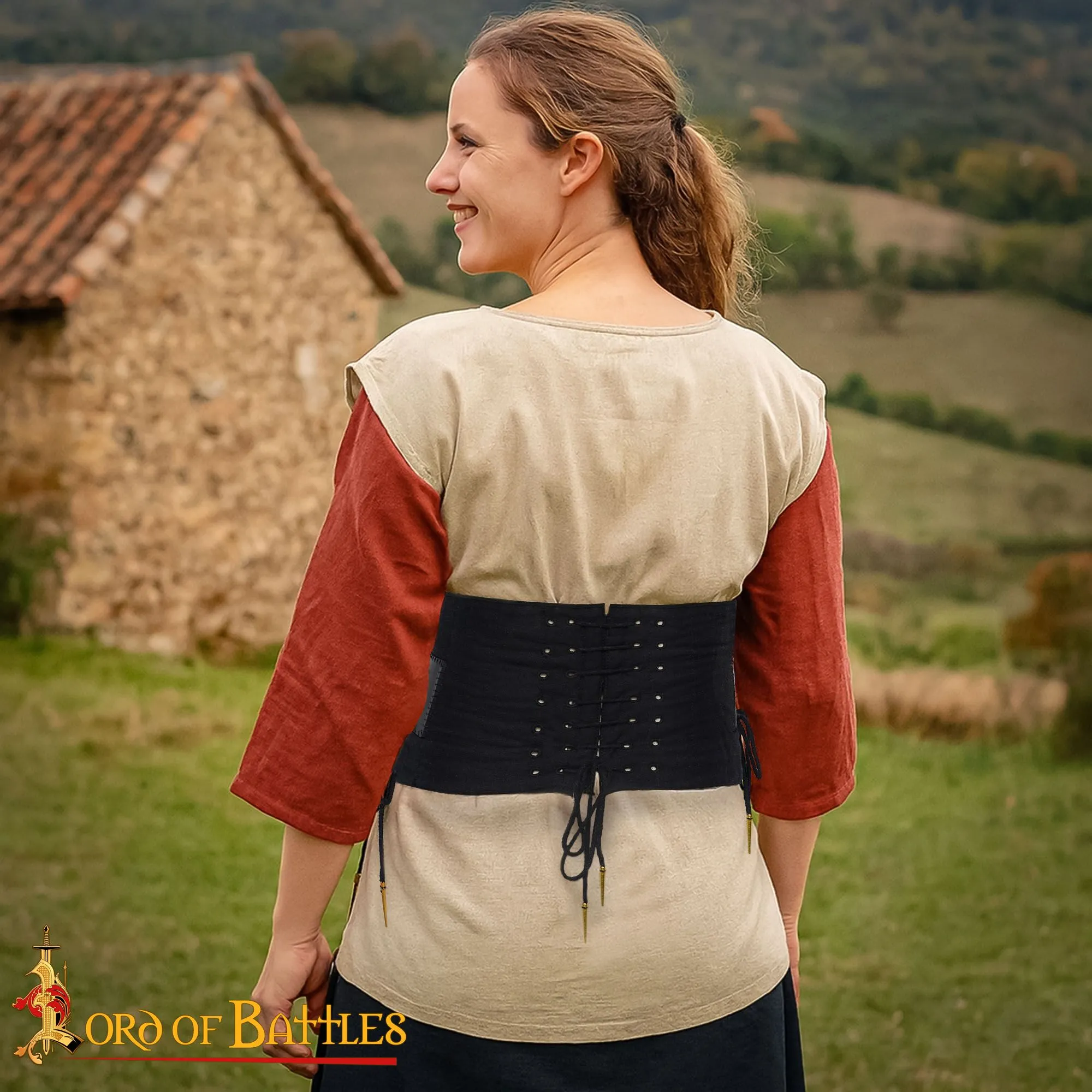 Late Medieval Padded Arming Lendenier 25416BK 4 Late Medieval Padded Arming Lendenier