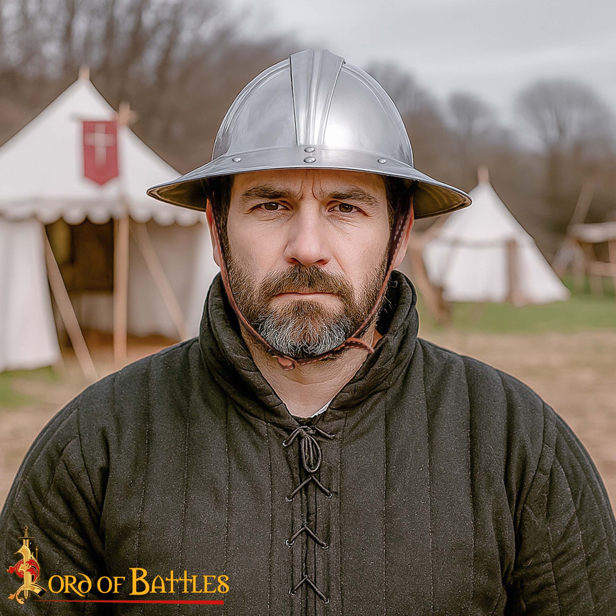 Medieval Steel Infantry Kettle Hat War Hat With Leather Liner-25165 1 Kettle Hat
