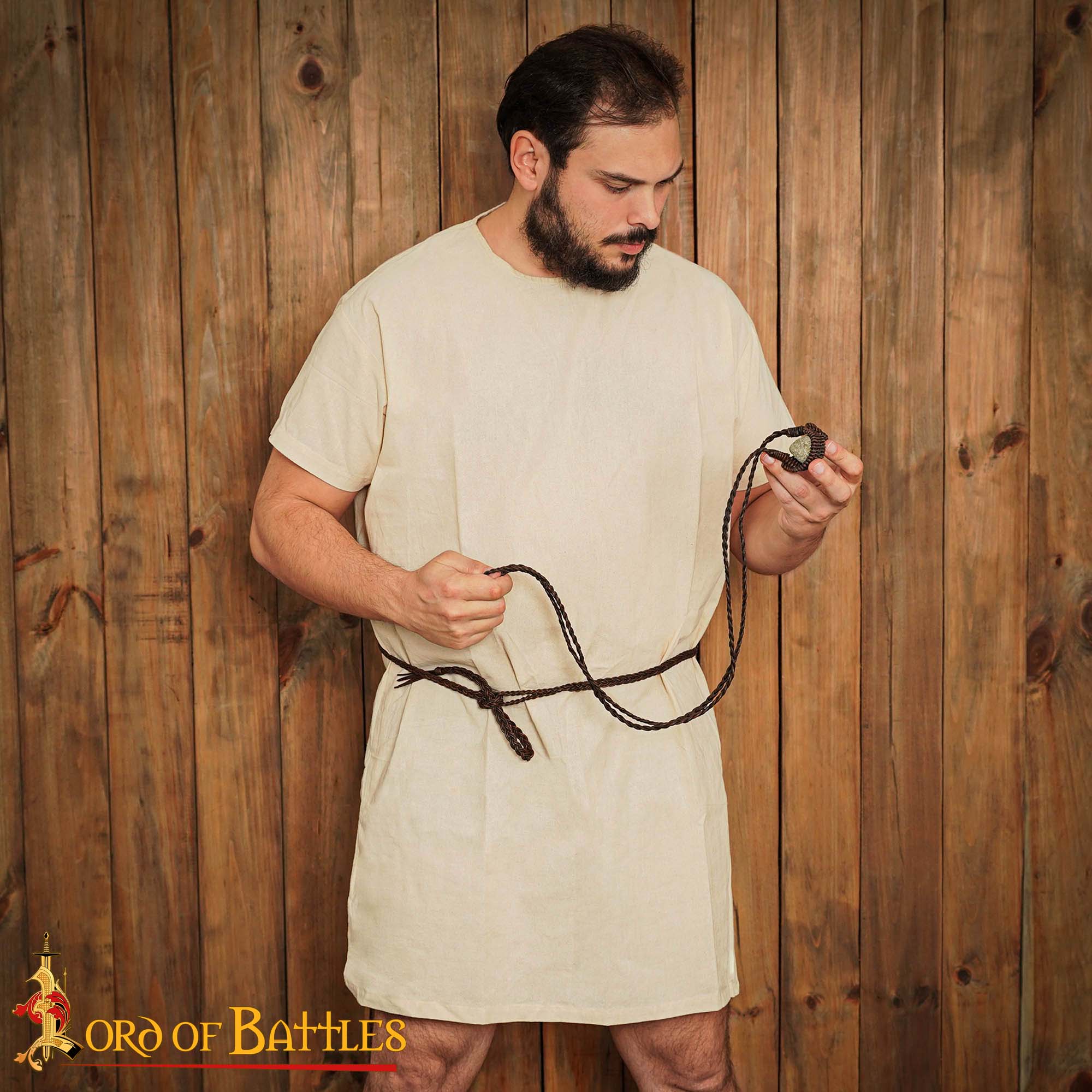 13th Century Medieval Braided Leather Sling-25366 1 Balearic Leather Sling