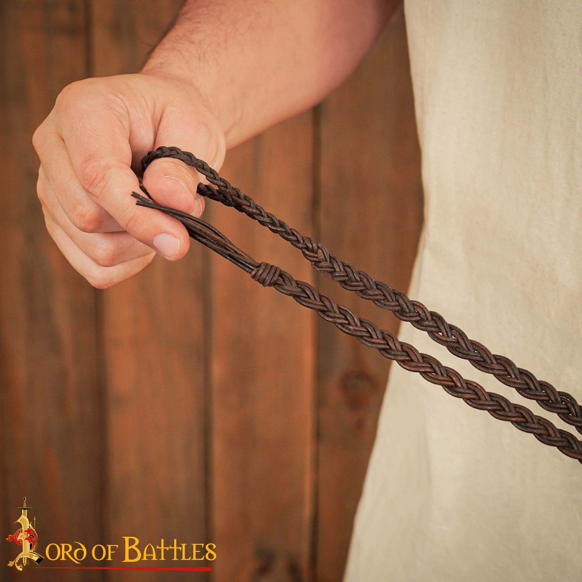 13th Century Medieval Braided Leather Sling-25366 4 Balearic Leather Sling