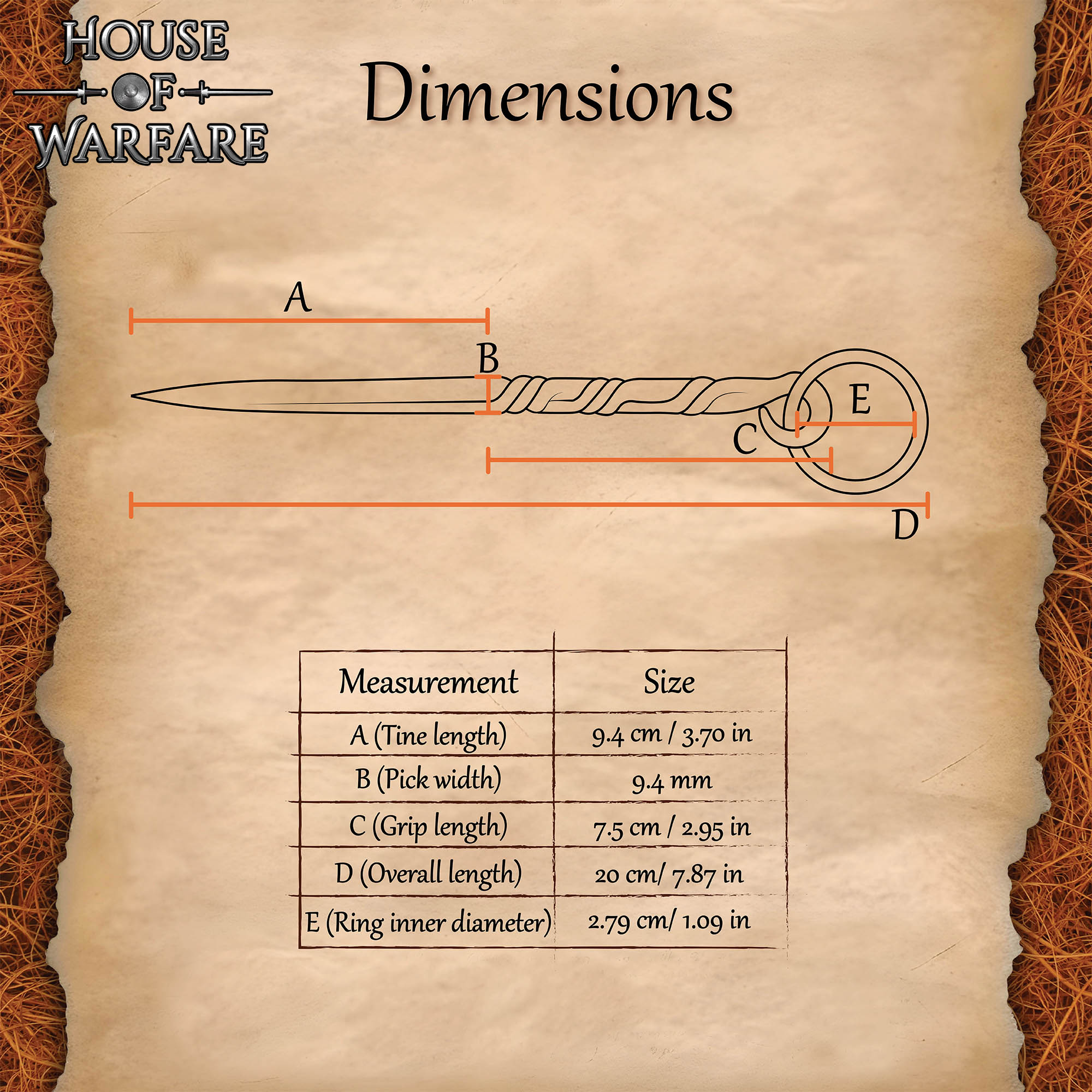 Medieval Eating Pick Hand Forged Tool Medieval Eating Pick