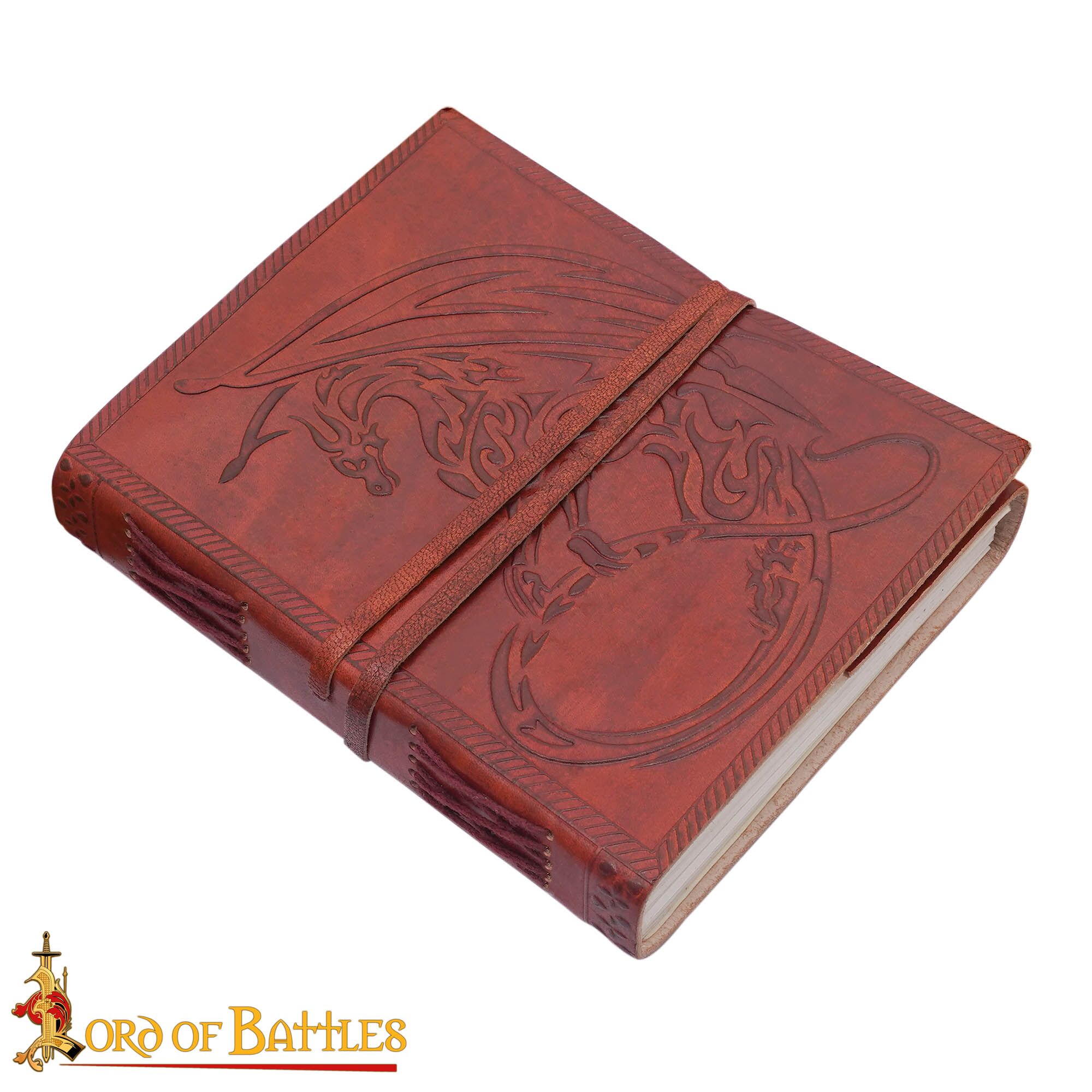 Celtic Dragon Handcrafted Leather Journal-25127 3 Celtic Dragon Leather Journal