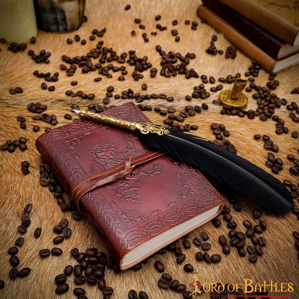Lion Rampant Heraldic Journal Handcrafted Genuine Leather Diary Notes Lion Rampant Heraldic Journal Handcrafted Genuine Leather Diary Notes