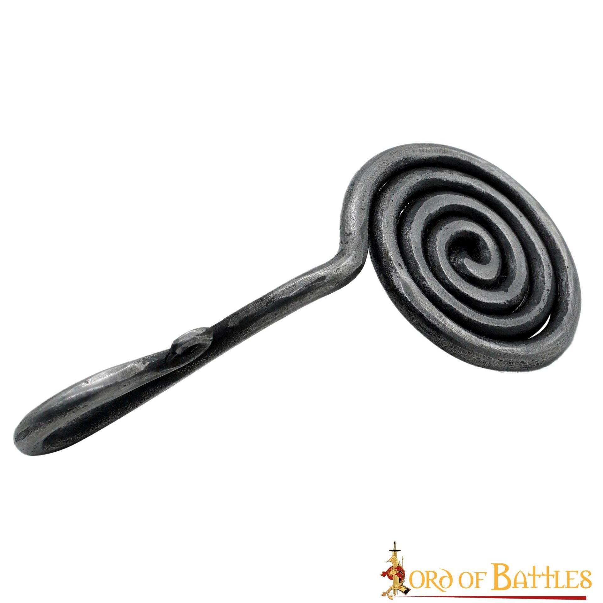 2-83-1 Medieval Iron Hand Forged Candle Holder Fully Functional Accessory