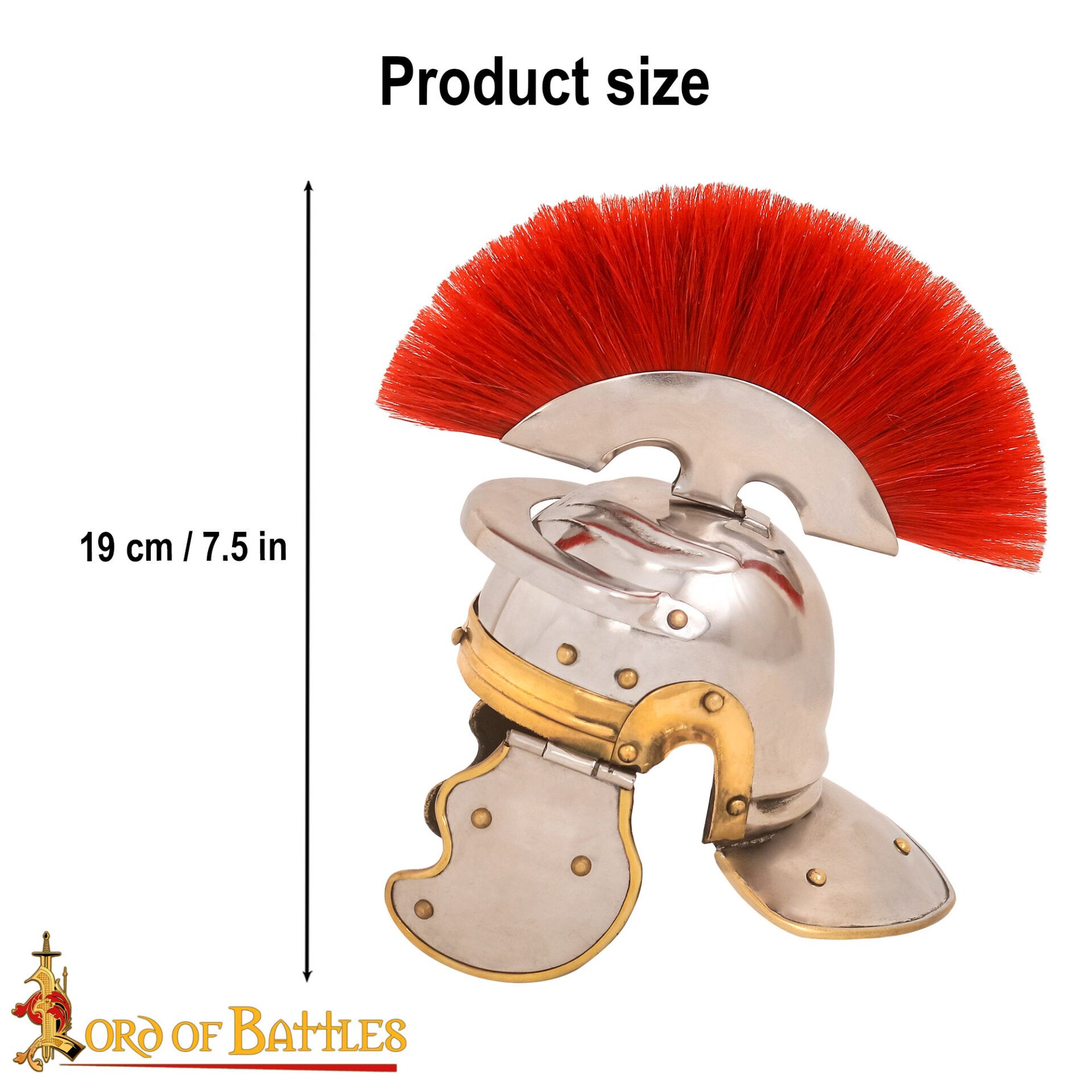 Medieval Mini helmet-3107CH20 2 Roman Centurion Mini Helmet