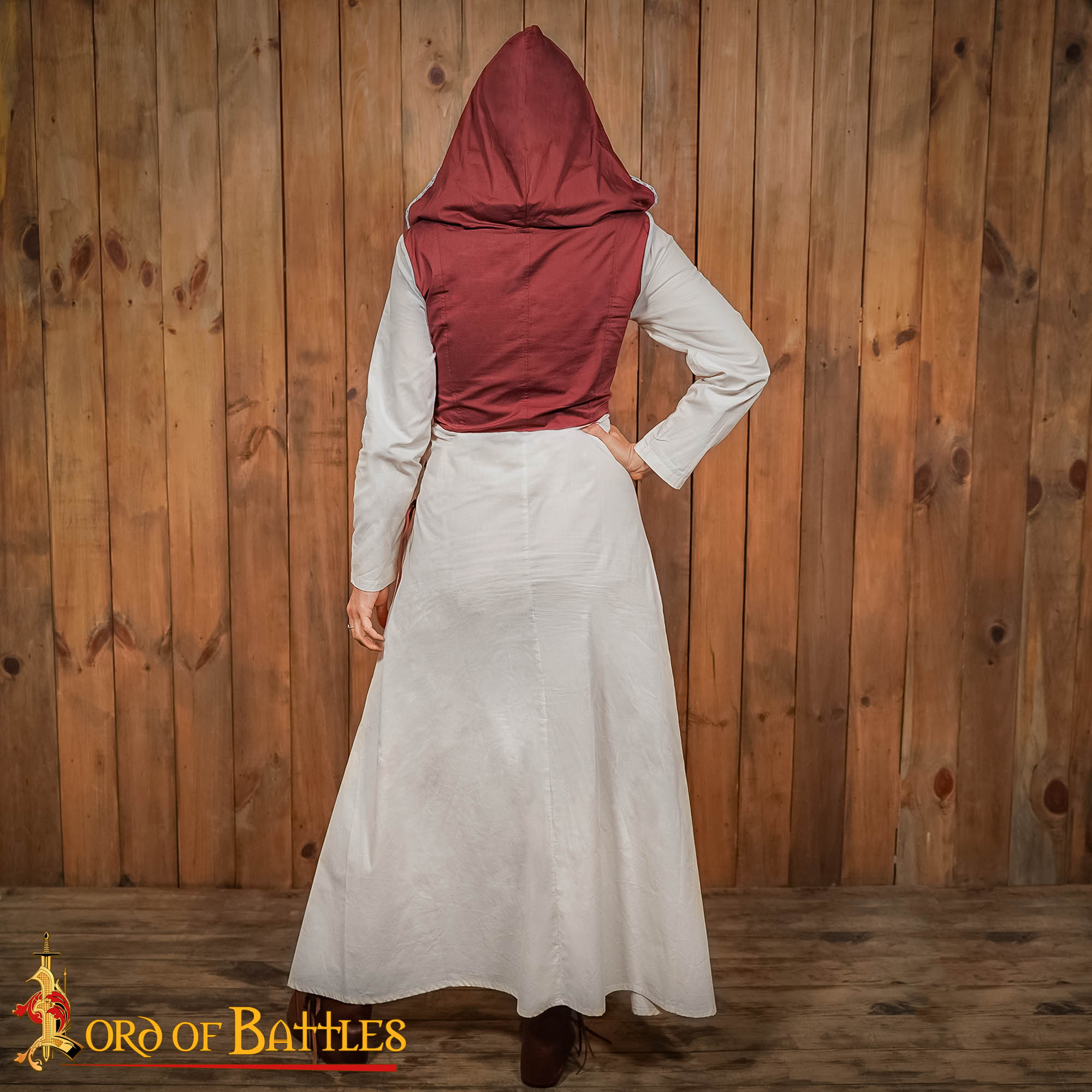 Renaissance Dresses-25851 4 Medieval Maiden Cotton Dress
