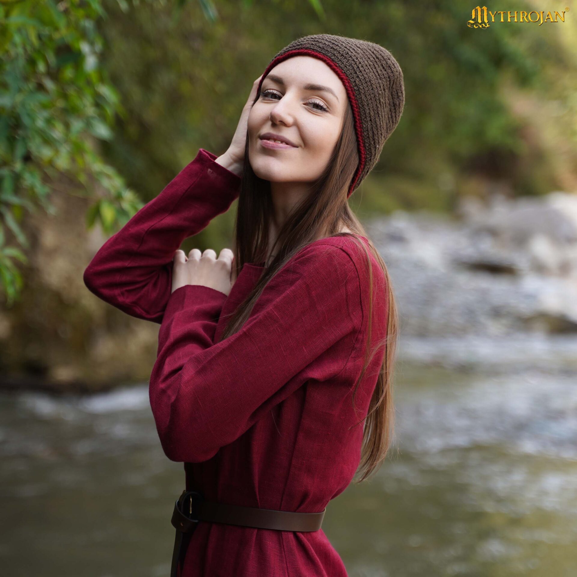 Viking Cap-301128BRRD 1 Naalbinding Woolen Cap