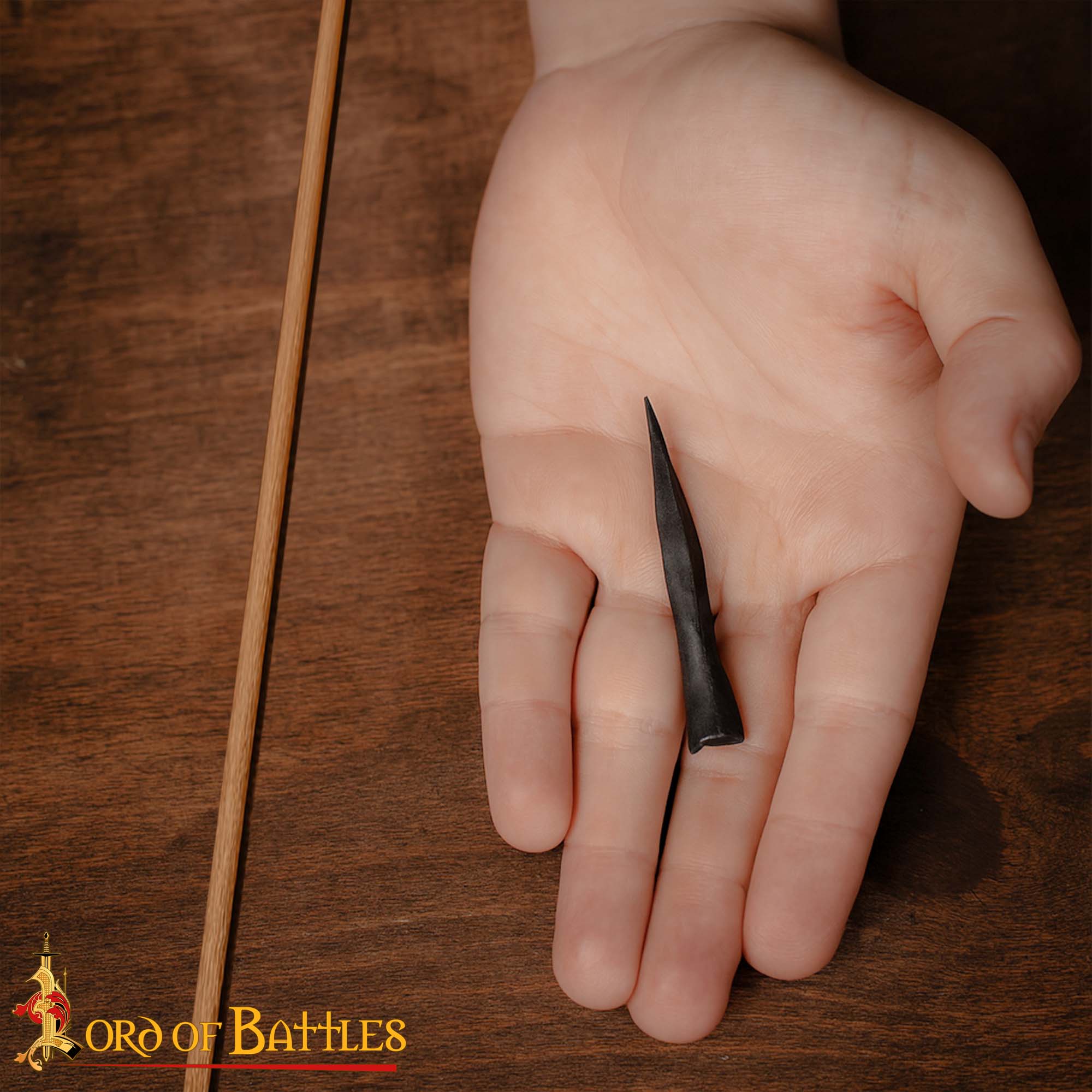 Medieval Bodkin Arrowhead Hand-Forged Iron Longbow Tip 14th Century War Arrow Replica - 1204 1 Bodkin Arrowhead