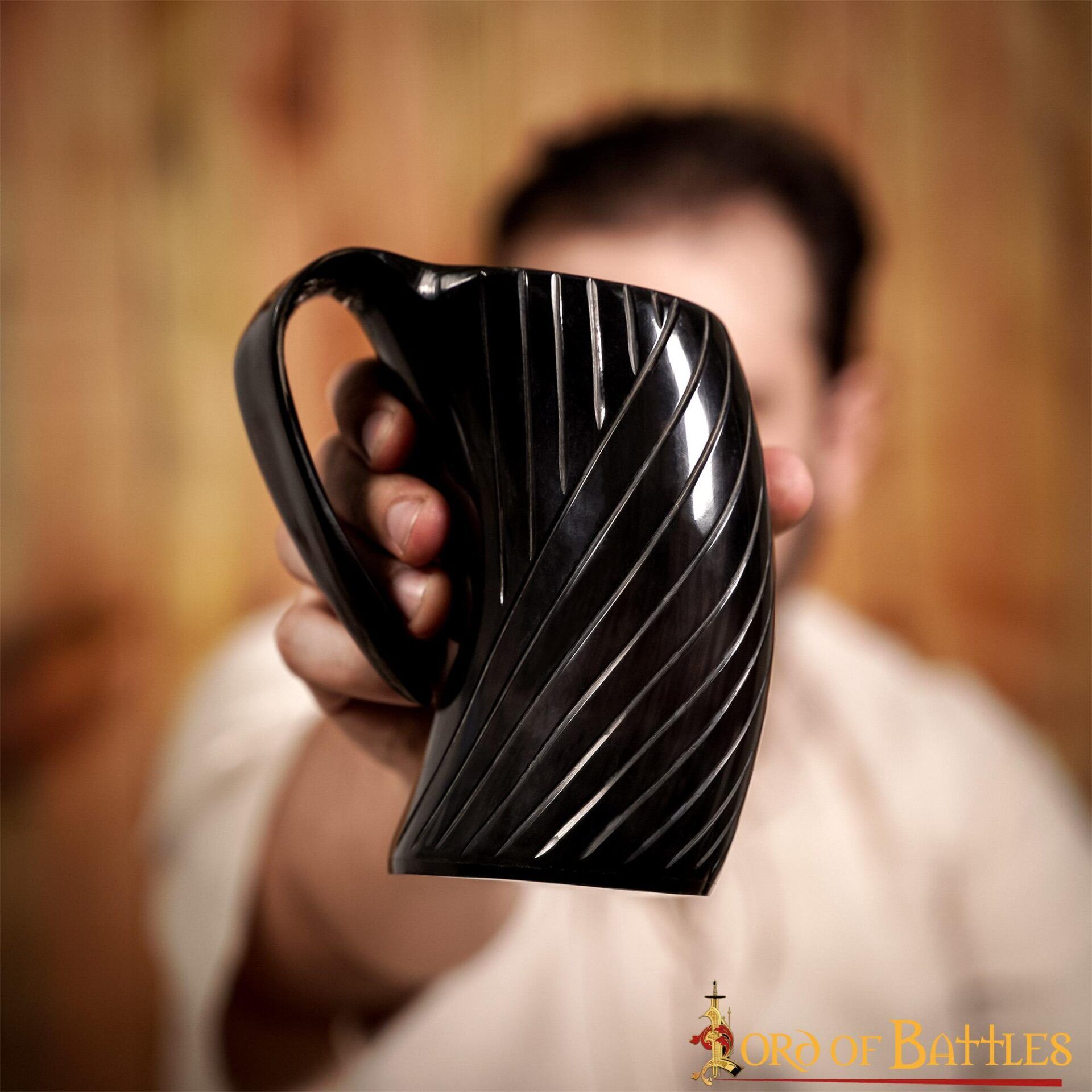 6-77 Medieval Viking Horn Tankard Beer Mug Handcrafted Genuine Ox Horn