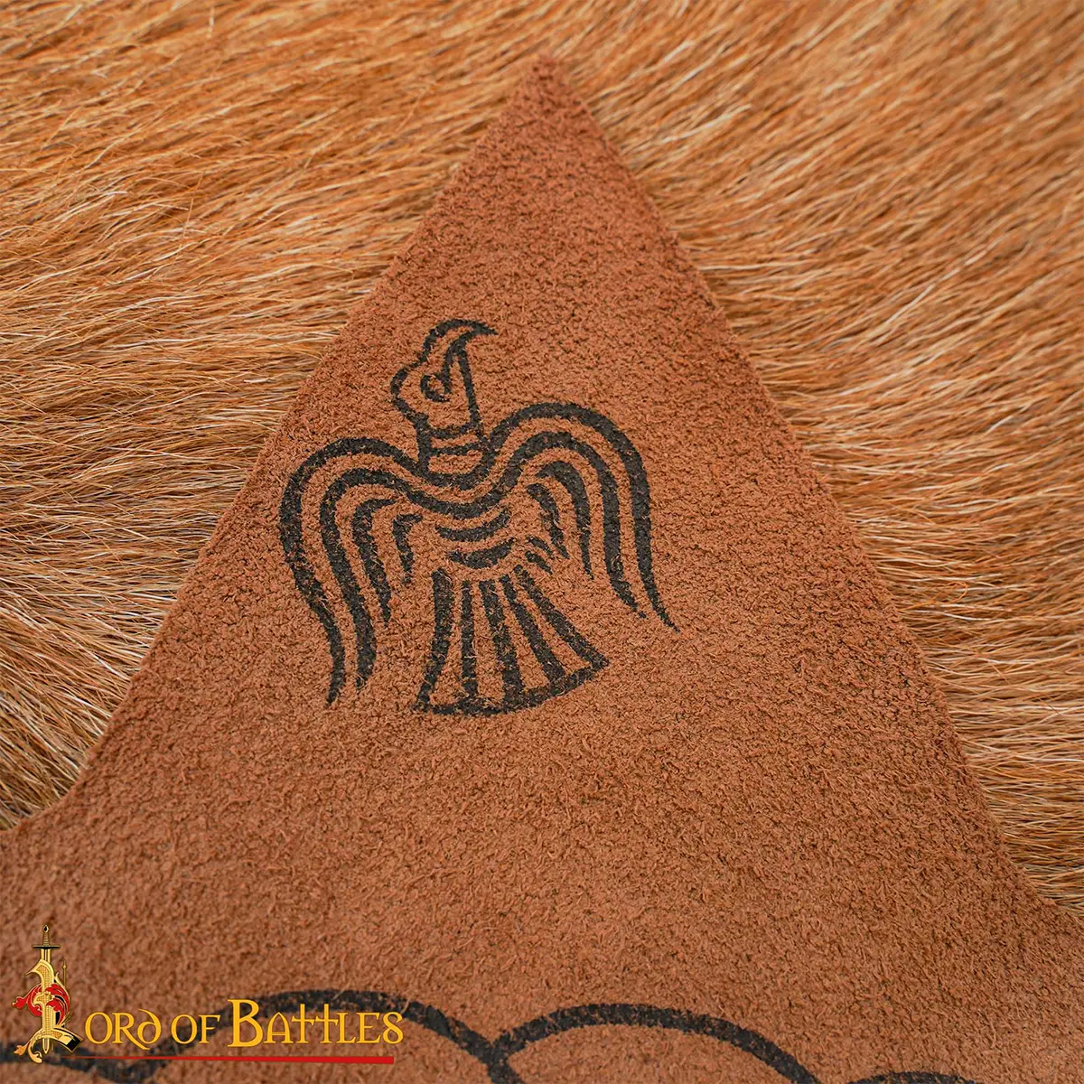 Viking Hnefatafl Leather Board Game, Portable Norse Strategy Game with Glass Pebbles - Image 7