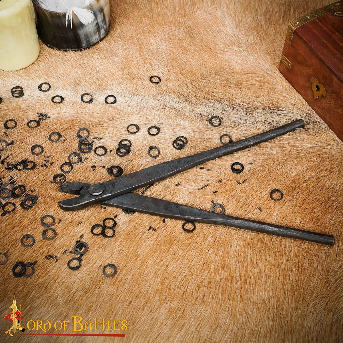 Hand-Forged Steel Round Riveting Tool for 6 mm 18 Gauge Mail Rings - Image 2