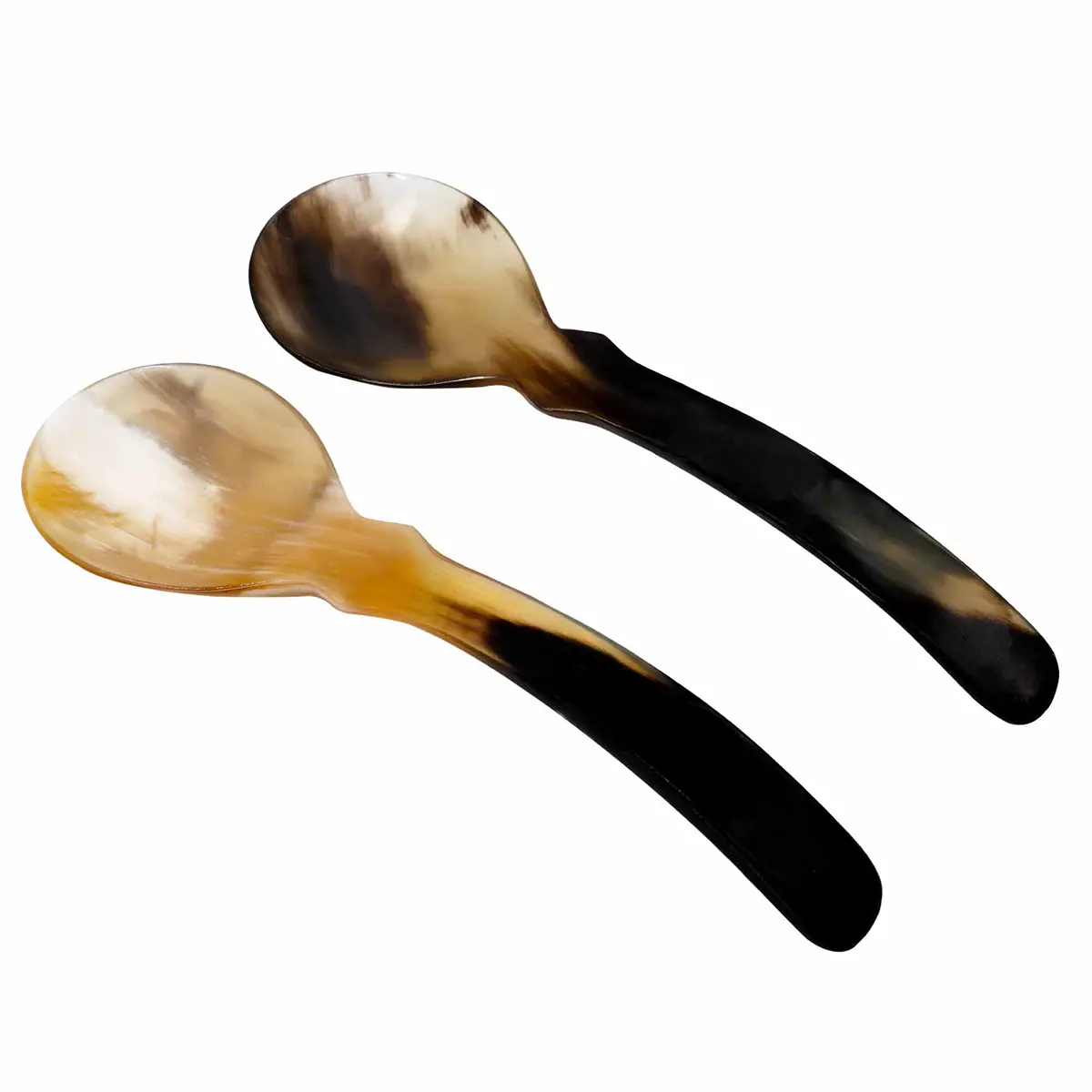 4455-2pcs (1) Medieval Horn Spoon