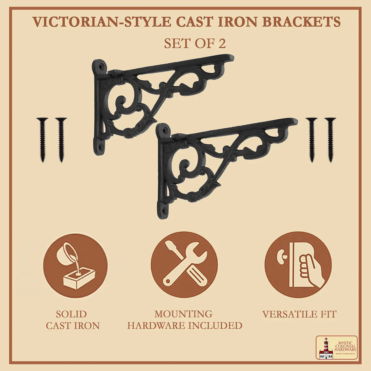 Cast Iron Victorian Shelf Brackets - Image 7