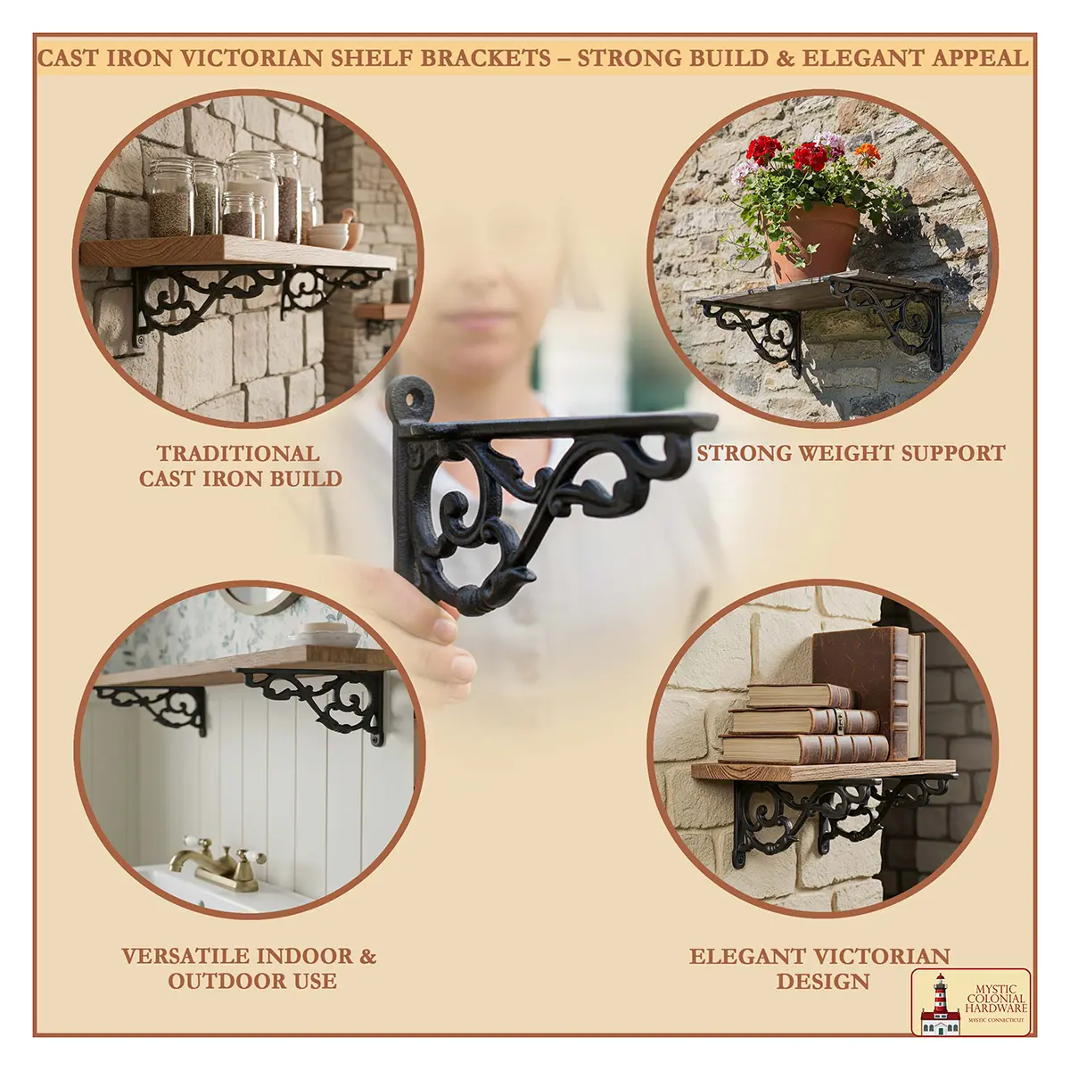 Cast Iron Victorian Shelf Brackets - Image 8