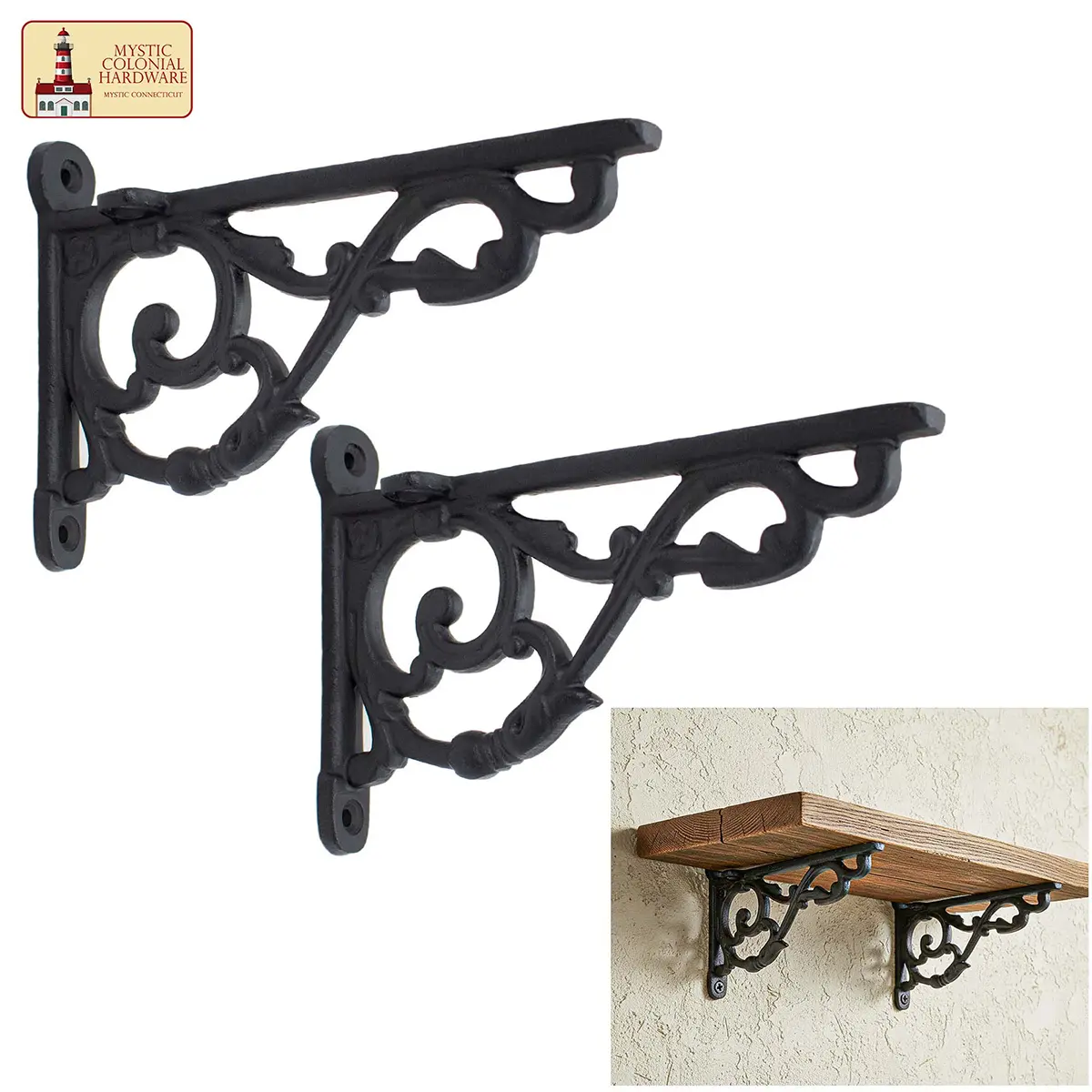 Cast Iron Victorian Shelf Brackets
