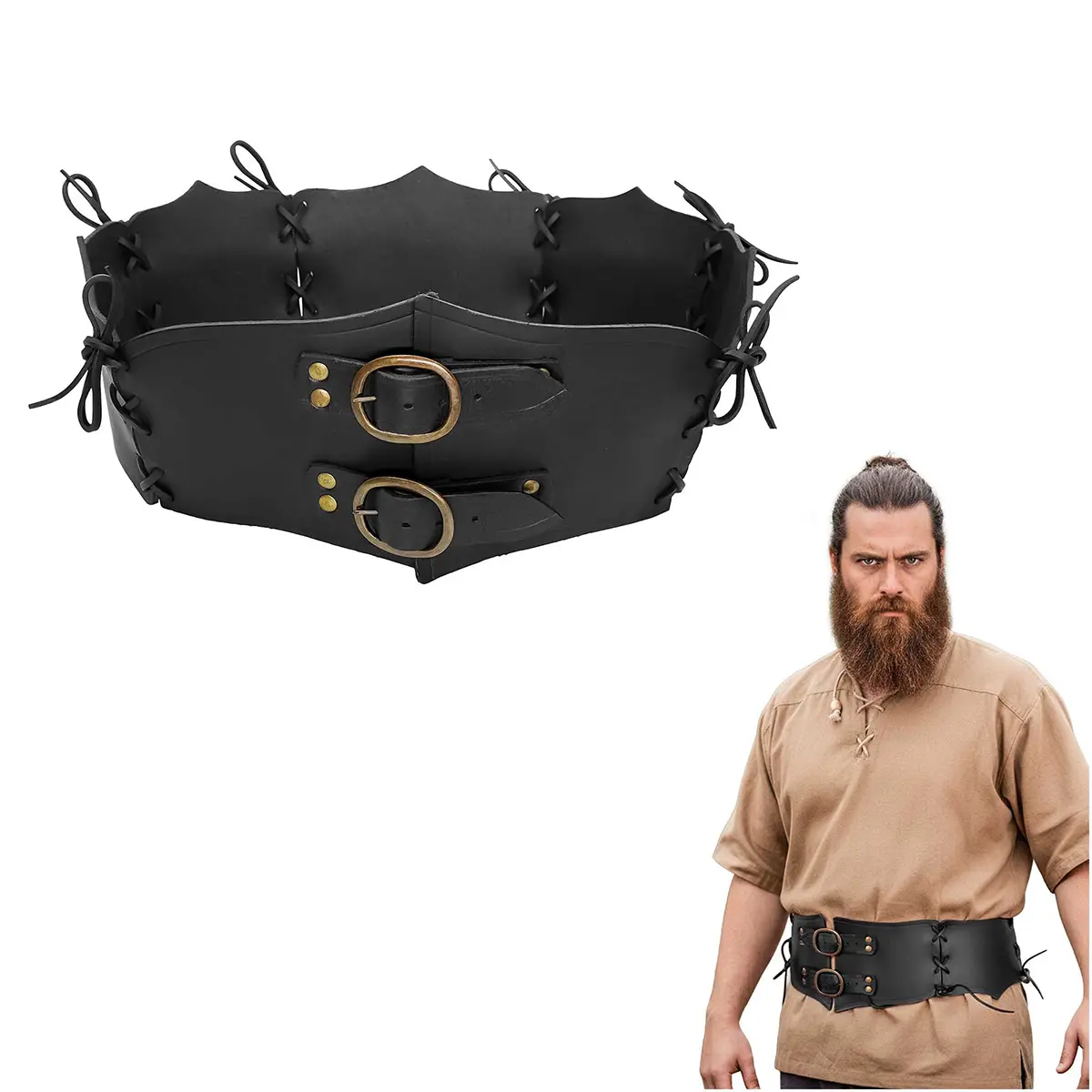 25841BK-Featured-Ai medieval wide leather waist belt