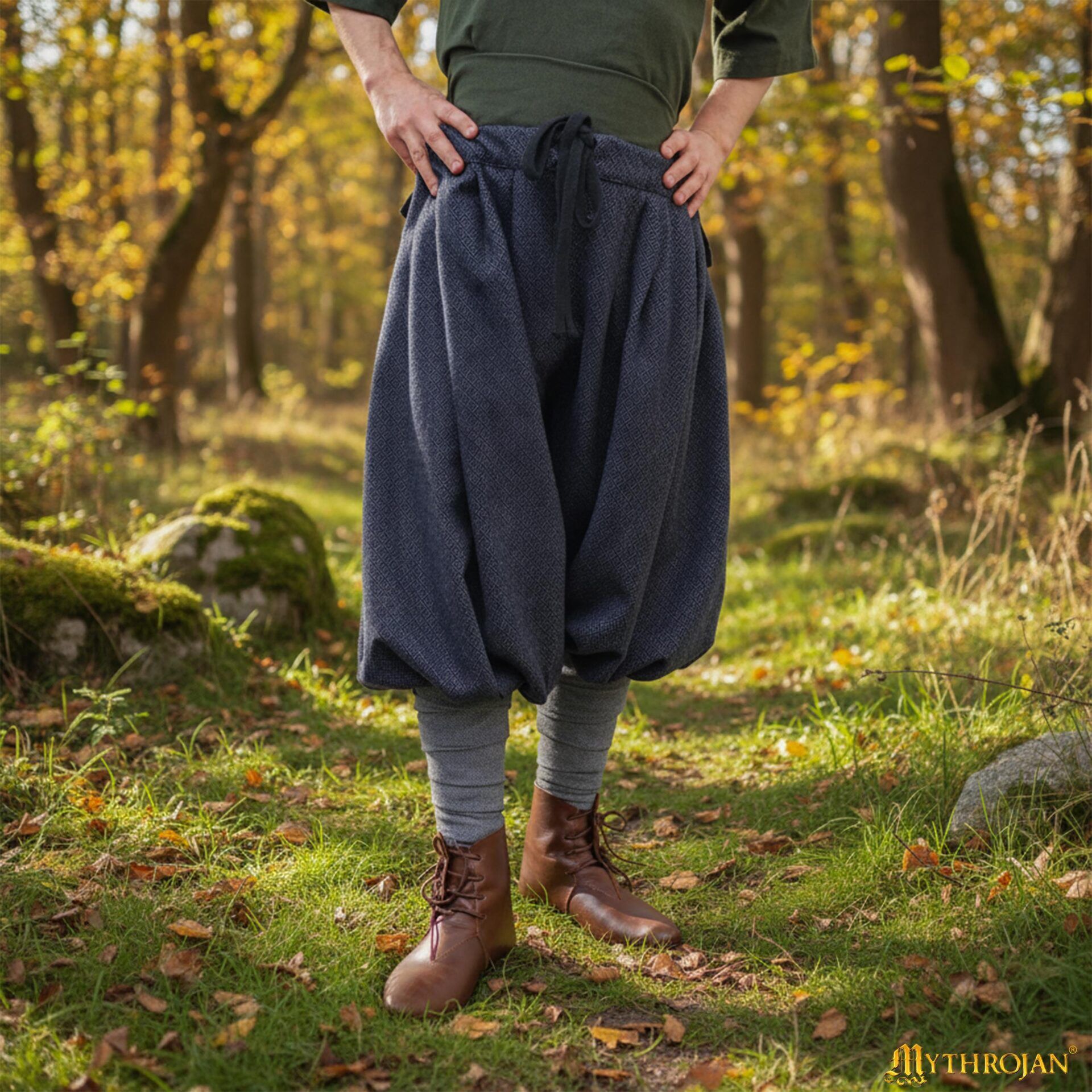 Haithabu Viking Diamond Twill Baggy Pants-301111BL Baggy Pants
